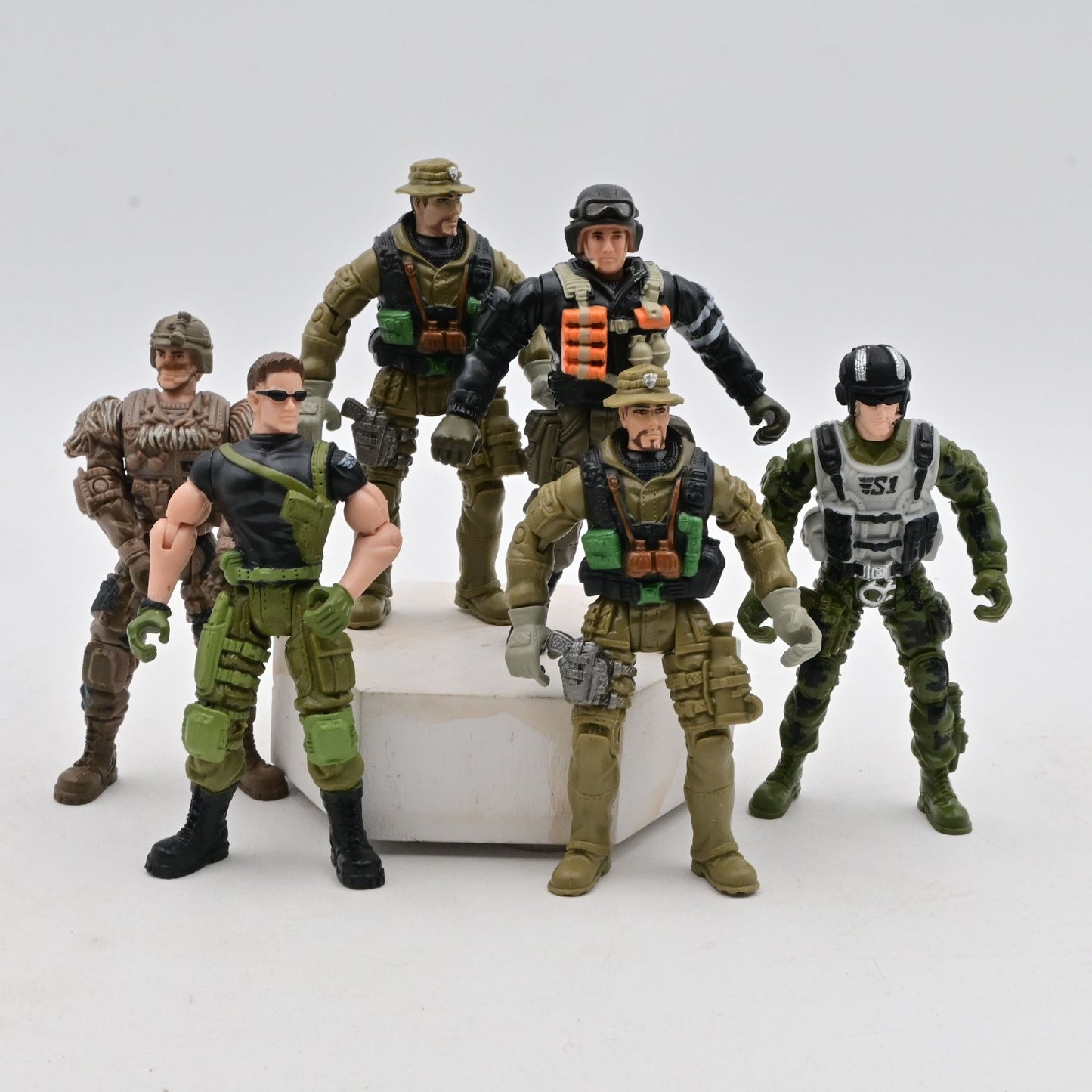 Chap Mei Soldier Force Lot Of 6 Action Figure Soldiers