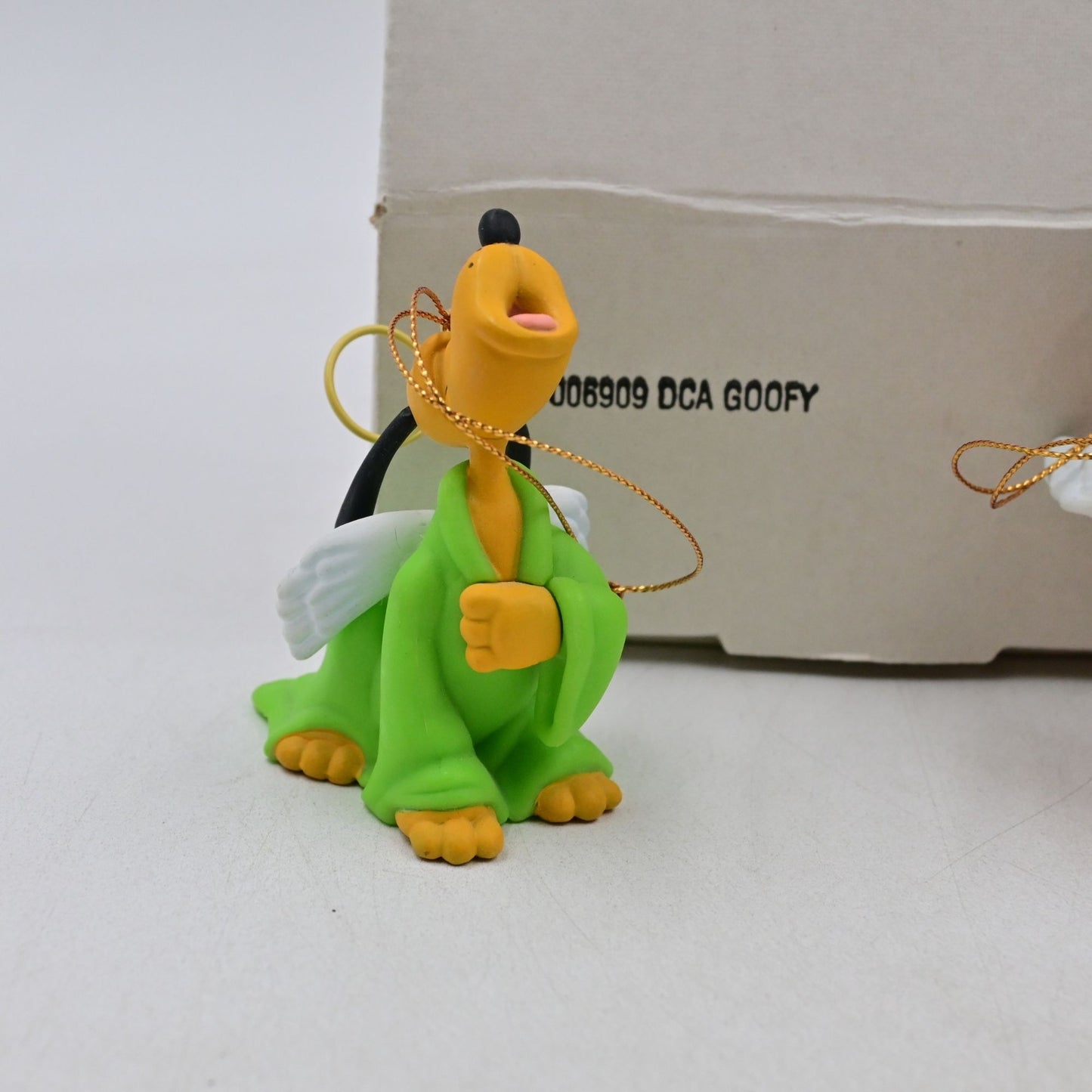 Disney Groiler Mickey Mouse, Minnie Mouse, Pluto, Goofy Angel Vintage Ornaments