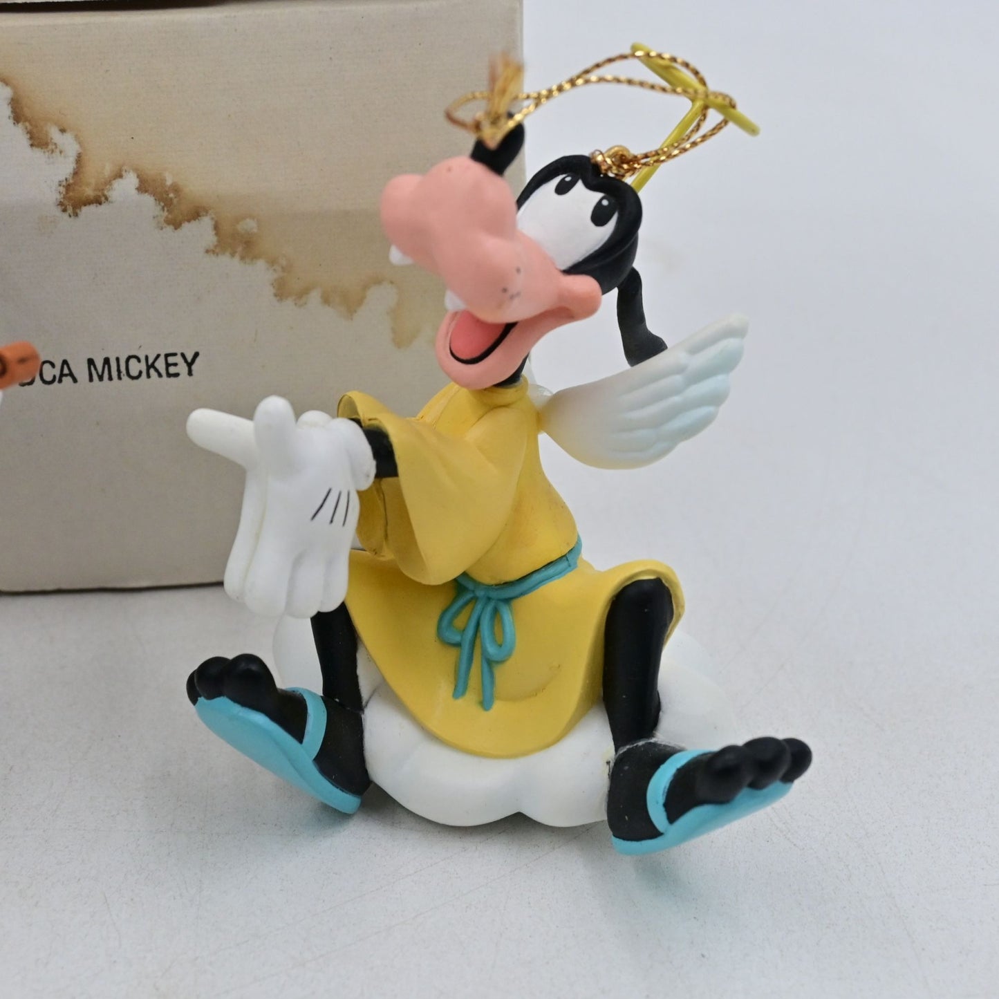 Disney Groiler Mickey Mouse, Minnie Mouse, Pluto, Goofy Angel Vintage Ornaments