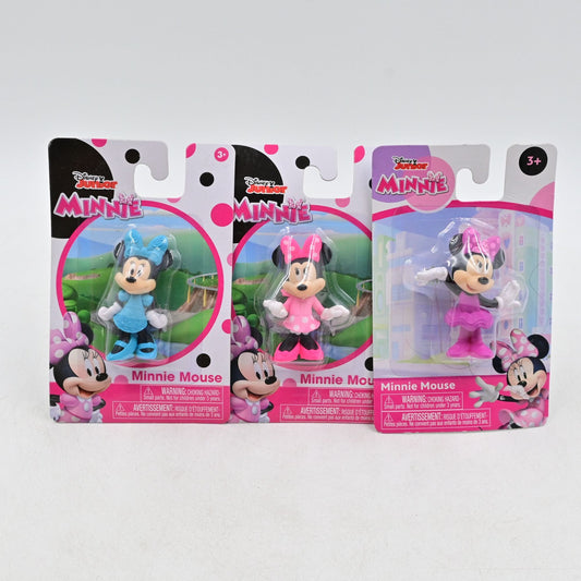 Disney Junior Minnie Mouse 2" Figures Cake Toppers 2019 Bundle Of 3