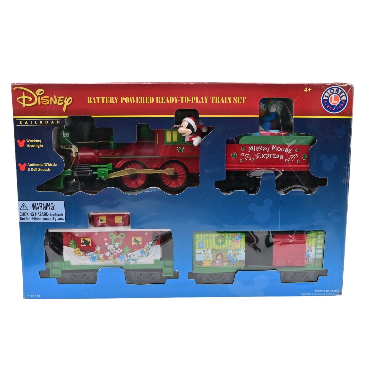 Lionel Disney Mickey Mouse Express G Gauge Battery-Powered Train Set  #711773