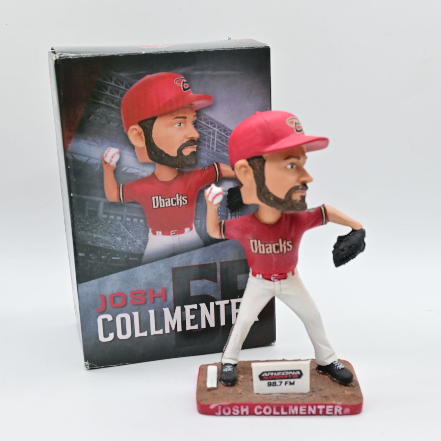 Josh Collmenter Arizona Diamondbacks Bobblehead 98.7 FM With Box