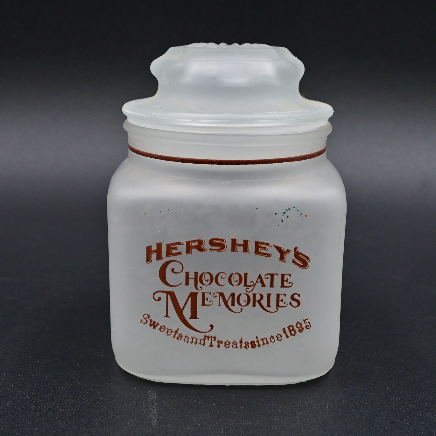 Hershey's Chocolate Memories Frosted Glass Canister