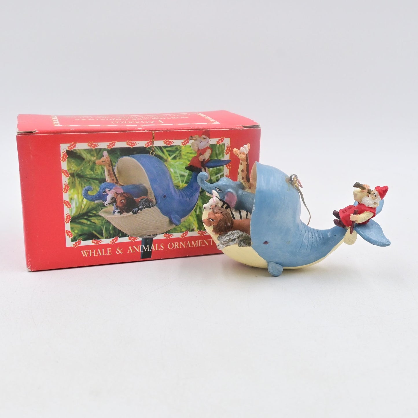 Silvestri Potpourri Designs Whale Santa Vintage Christmas Ornament