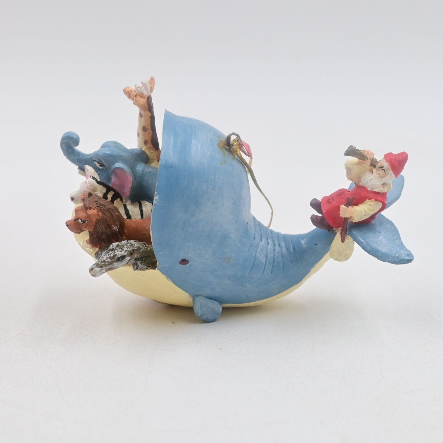 Silvestri Potpourri Designs Whale Santa Vintage Christmas Ornament
