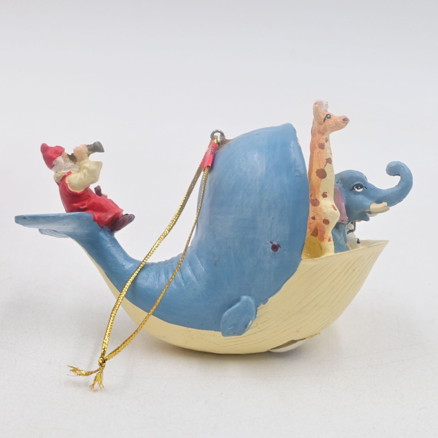 Silvestri Potpourri Designs Whale Santa Vintage Christmas Ornament