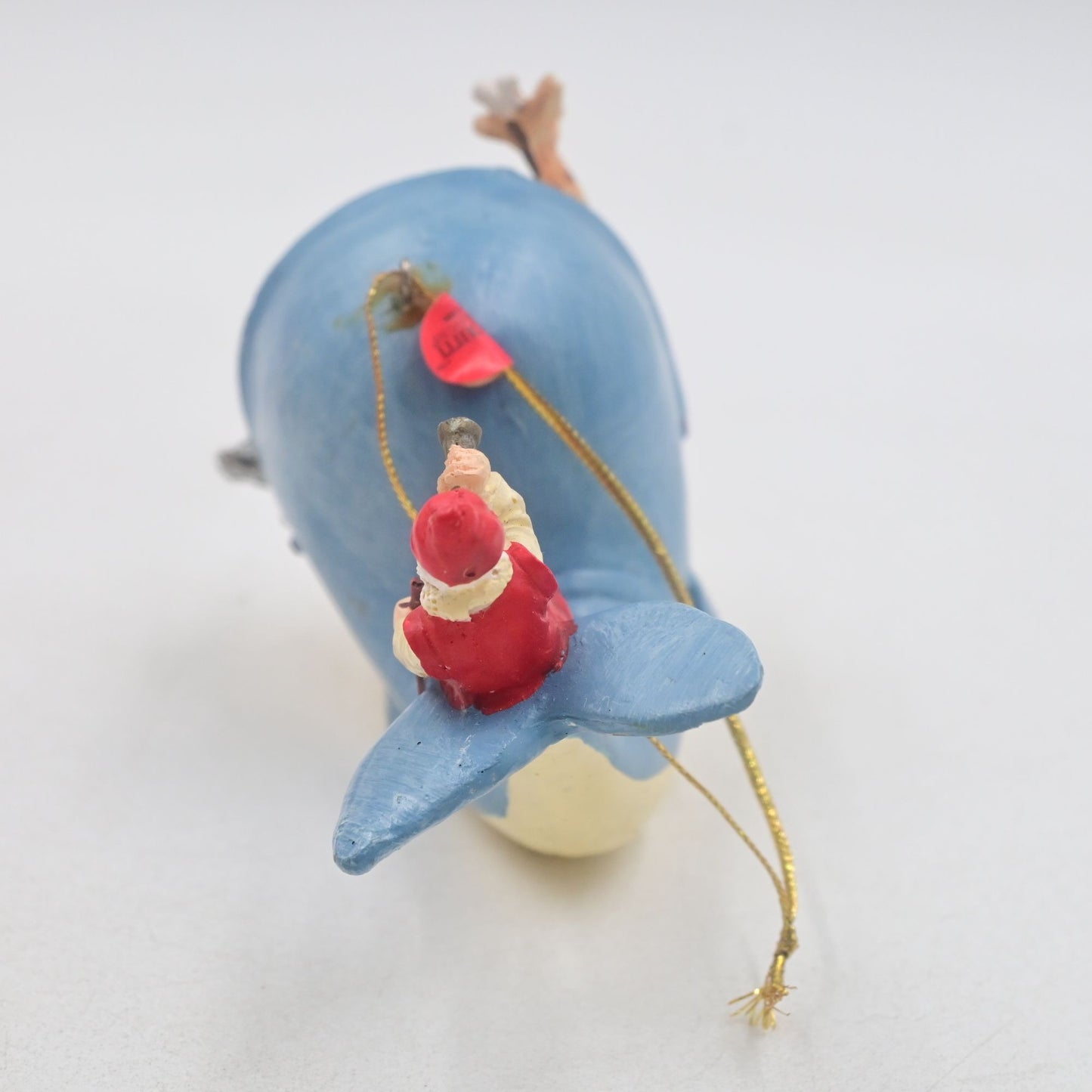 Silvestri Potpourri Designs Whale Santa Vintage Christmas Ornament