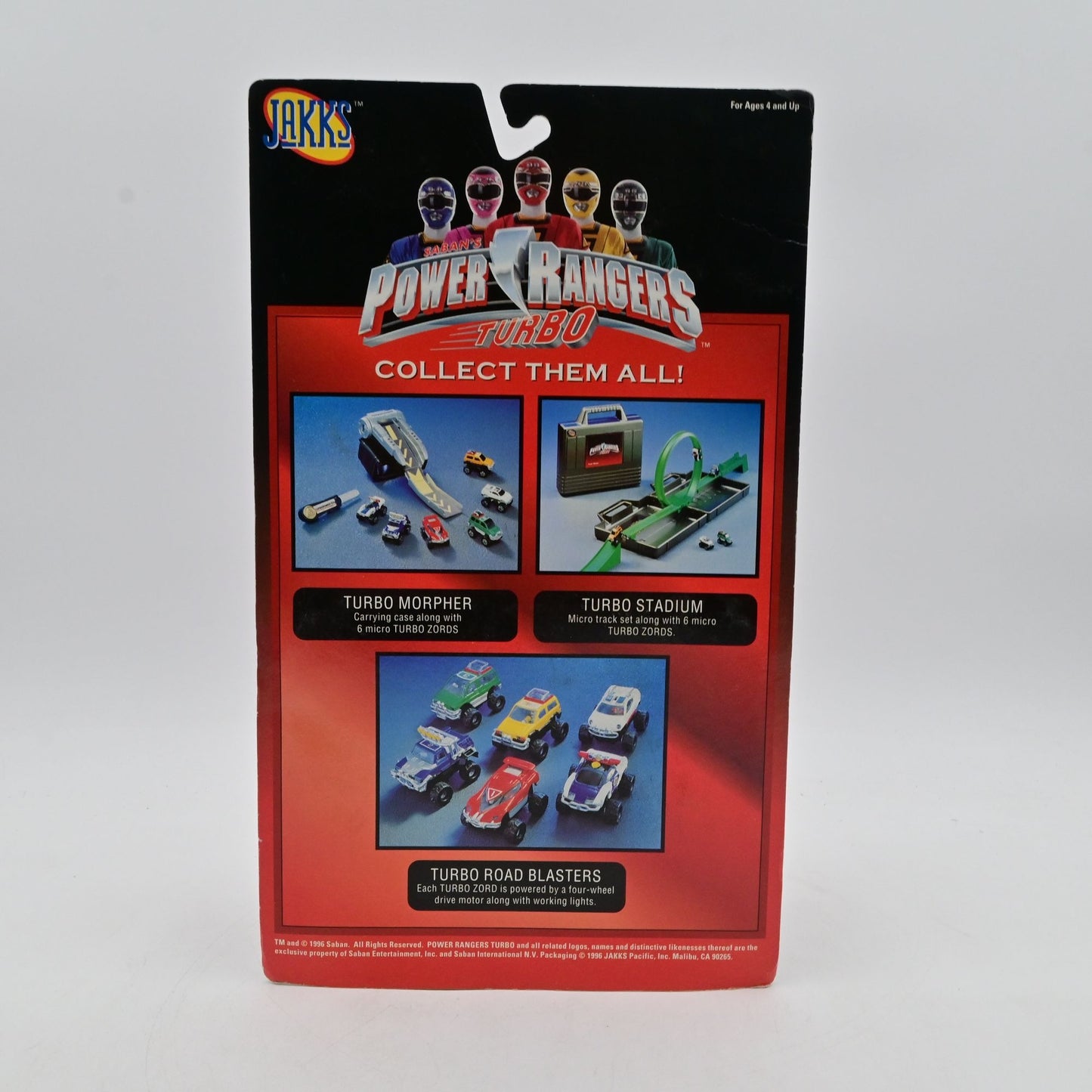 Power Rangers Turbo Zord Red Lightning Road Blaster Vehicle Toy NIB By Jakks Pacific 1998