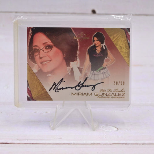 2011 Bench Warmer Miriam Gonzalez Hot For Teacher Autograph Card