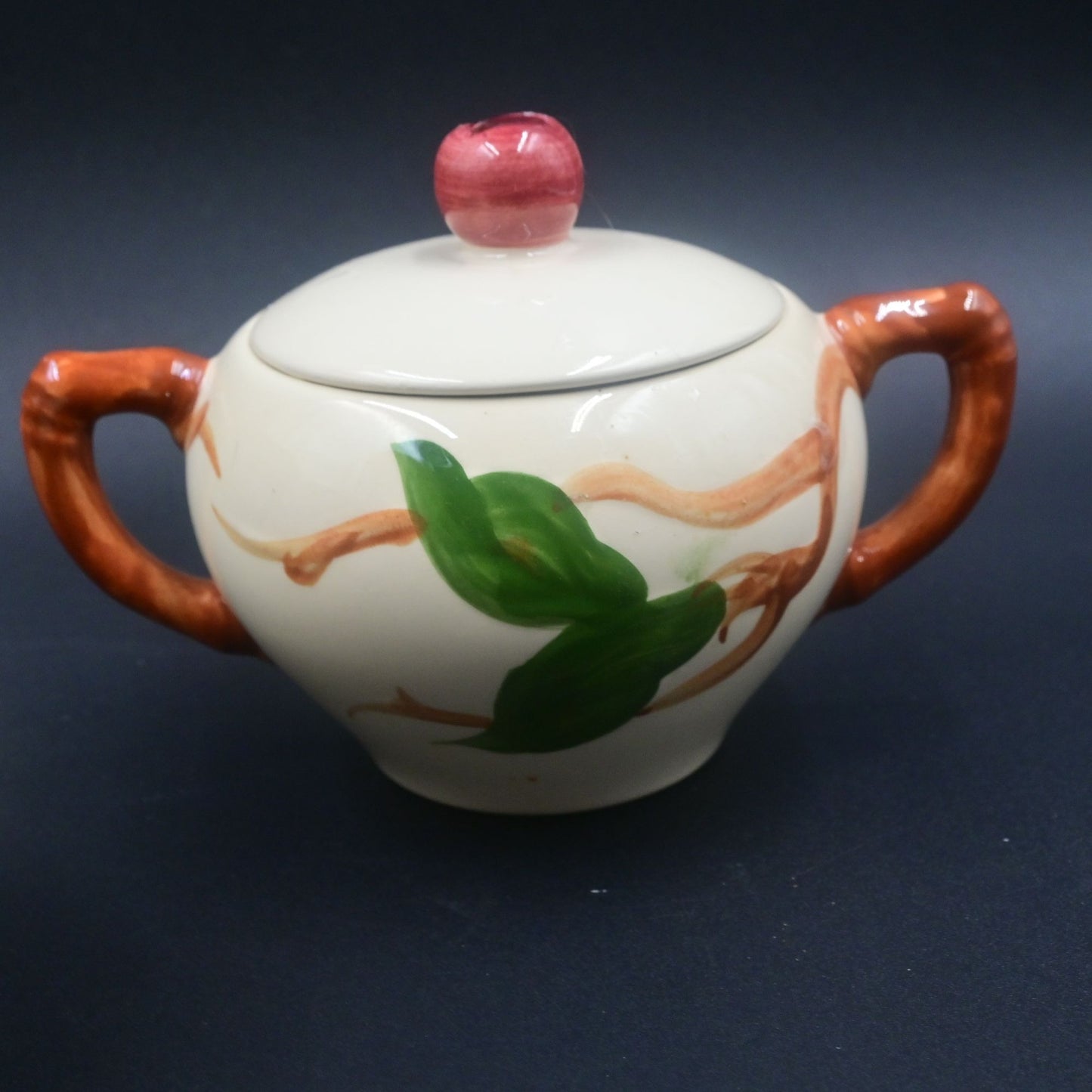 Franciscan Ware Red Apple Sugar & Creamer Set Vintage