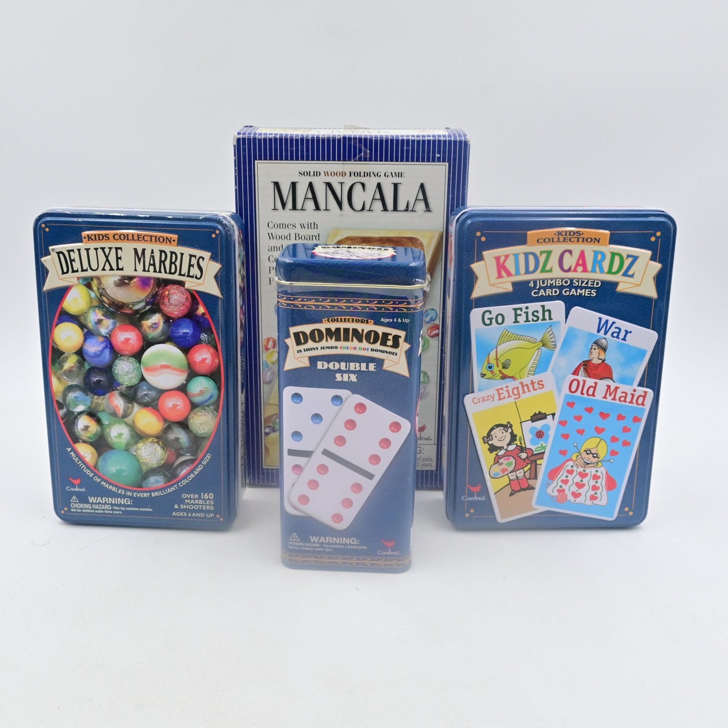 Game Night Mancala, Dominoes, Kidsz Cards Jumbo Card Games, Deluxe Marbles