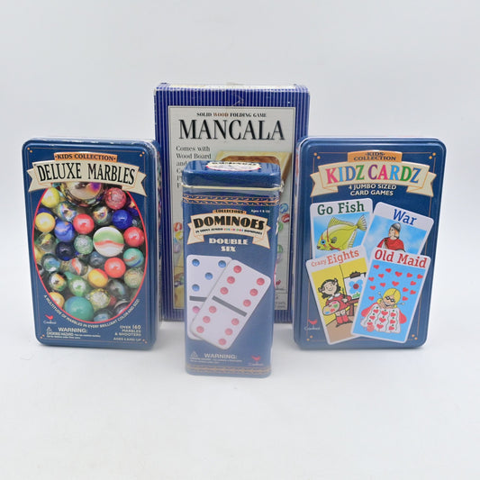 Game Night Mancala, Dominoes, Kidsz Cards Jumbo Card Games, Deluxe Marbles
