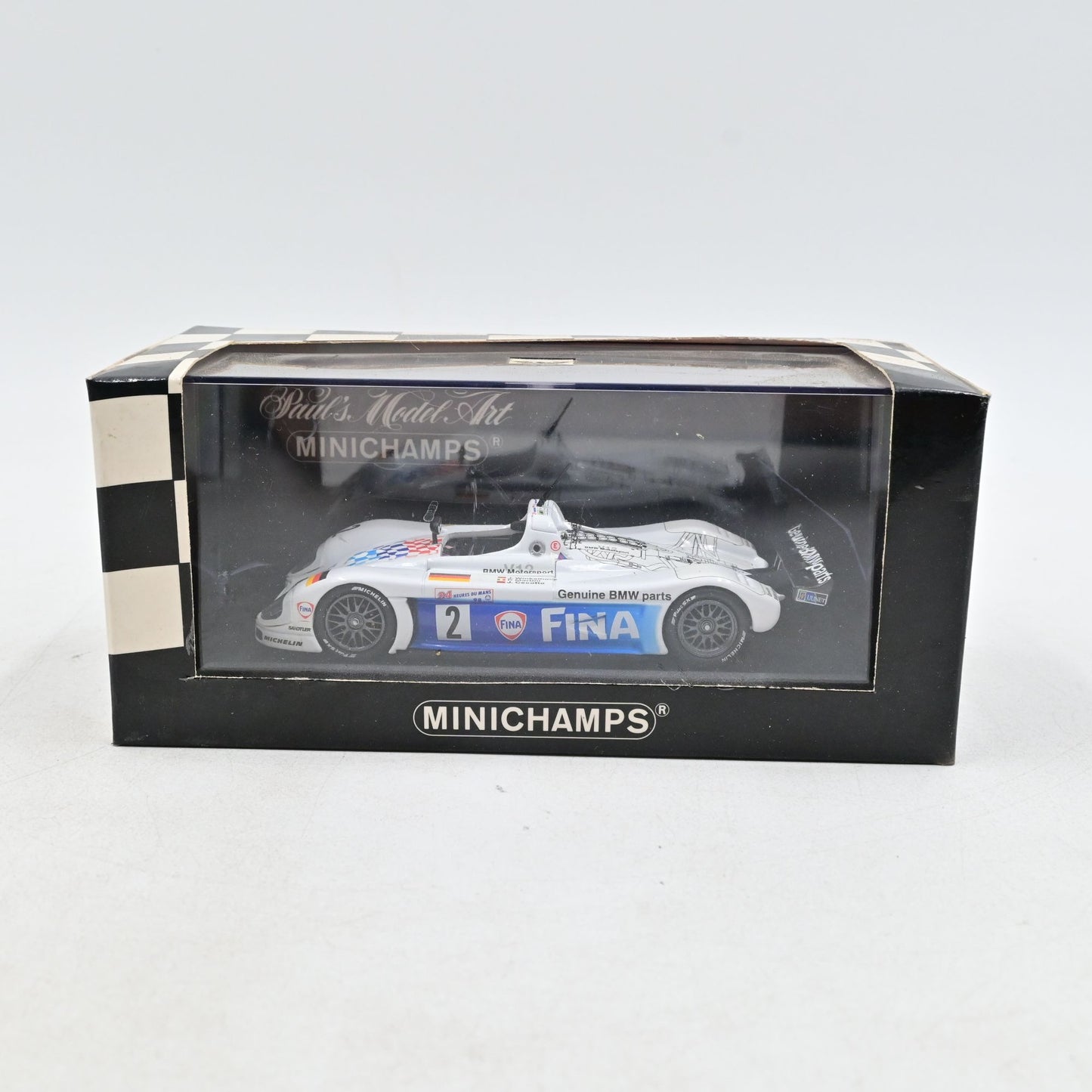 1/43 Minichamps BMW V12 Le Mans Winkelhock Martini Cecotto