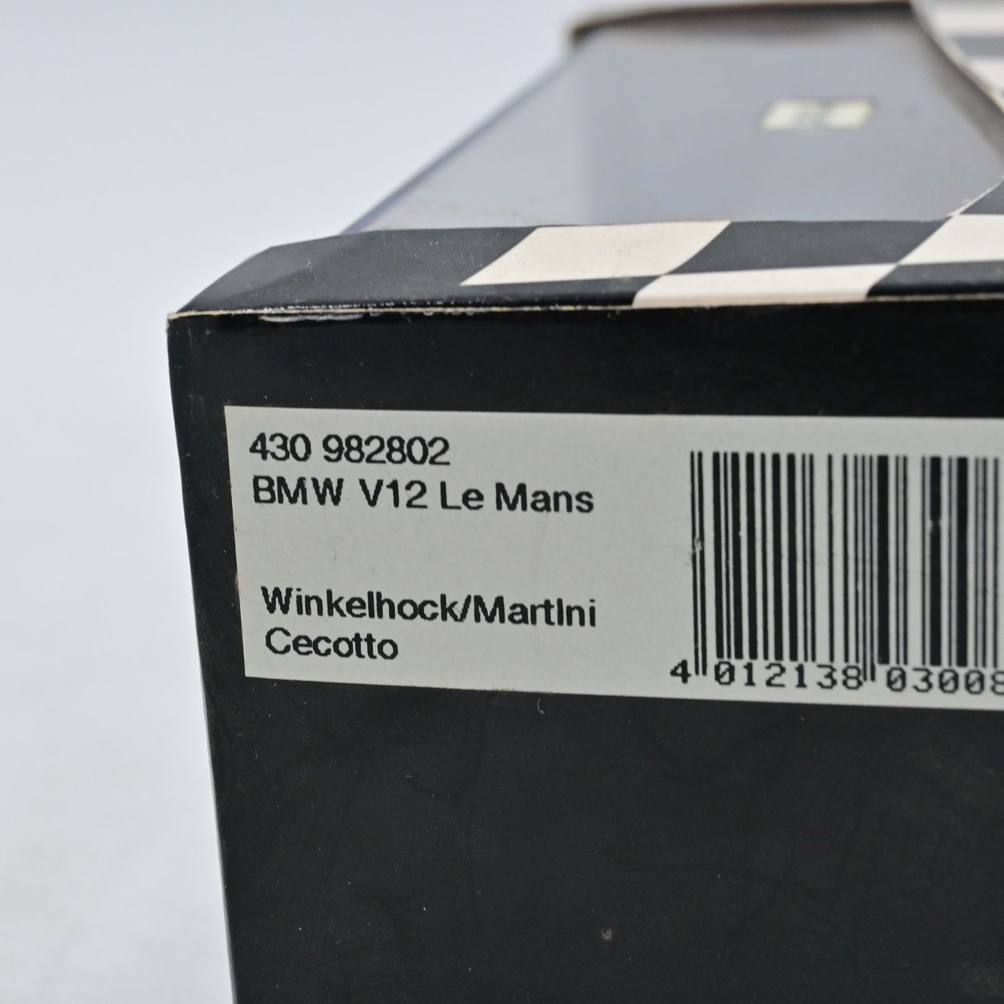 1/43 Minichamps BMW V12 Le Mans Winkelhock Martini Cecotto