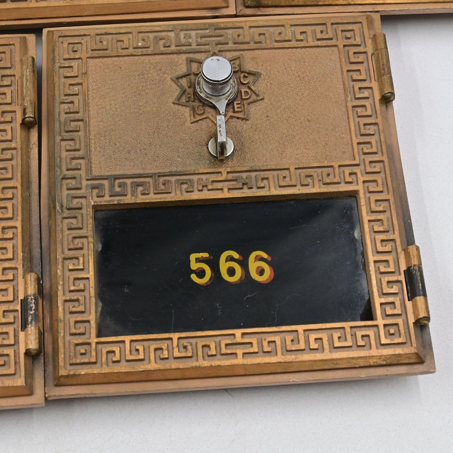 US Post Office Brass PO Box Door Keyless Dial Combo 1960s Lot of 5 No Codes
