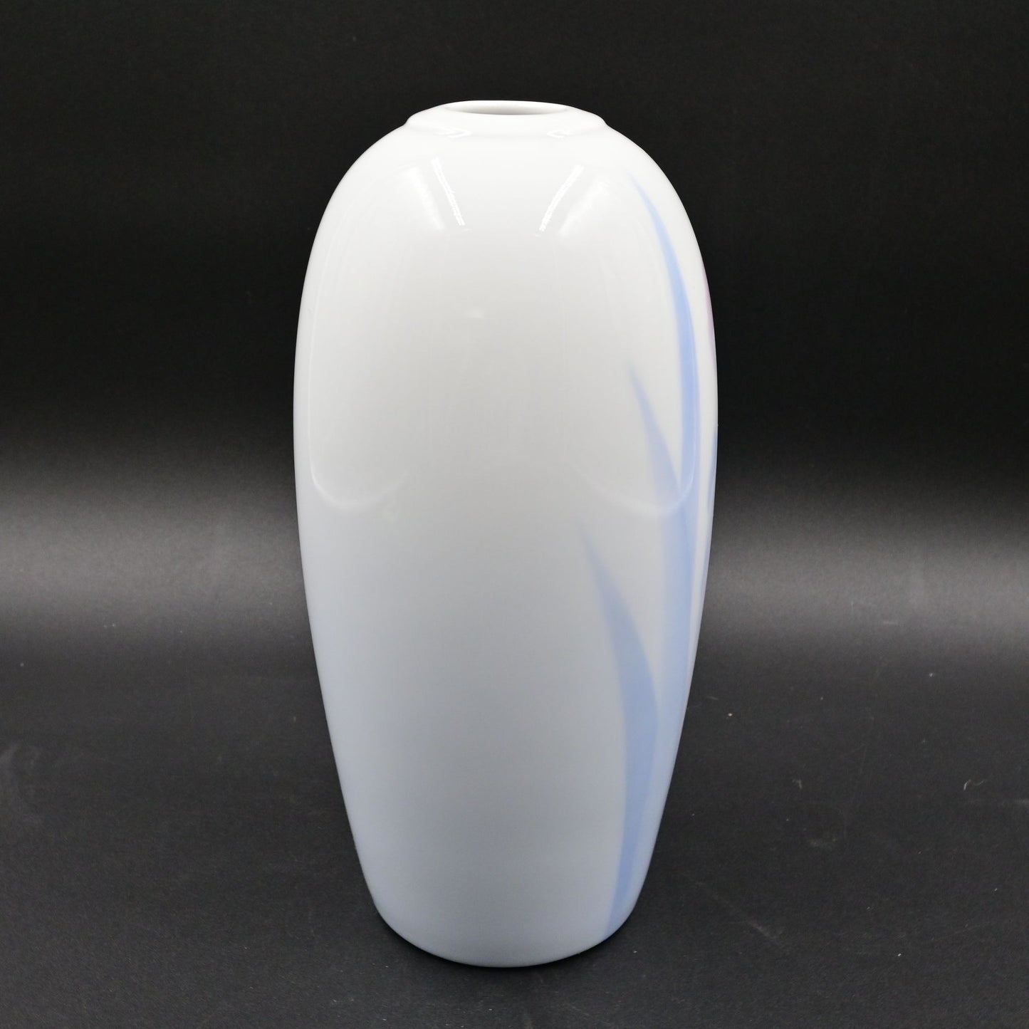 Japanese Fukagawa Arita Porcelain Vase Iris Flowers Japan Vintage