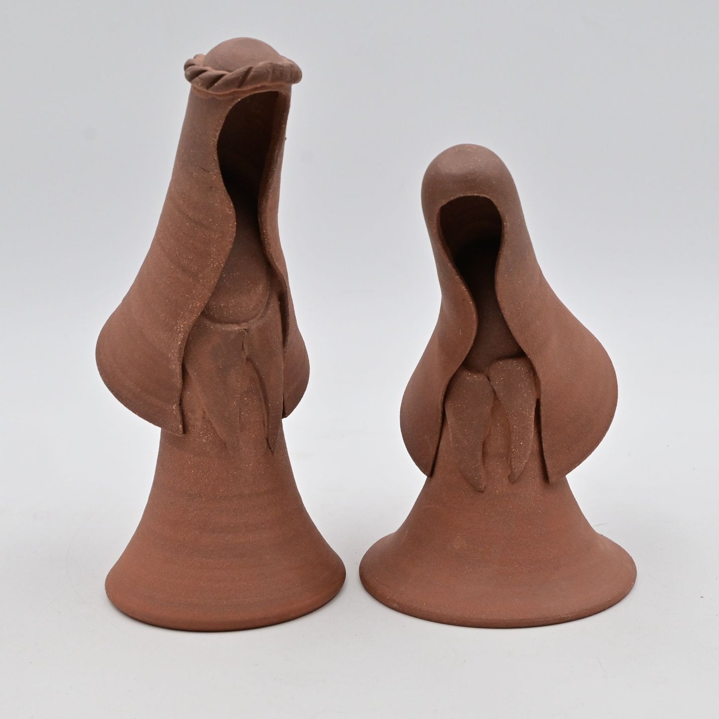 Terracotta Joseph & Mary Nativity Handmade Pottery Figure Bundle