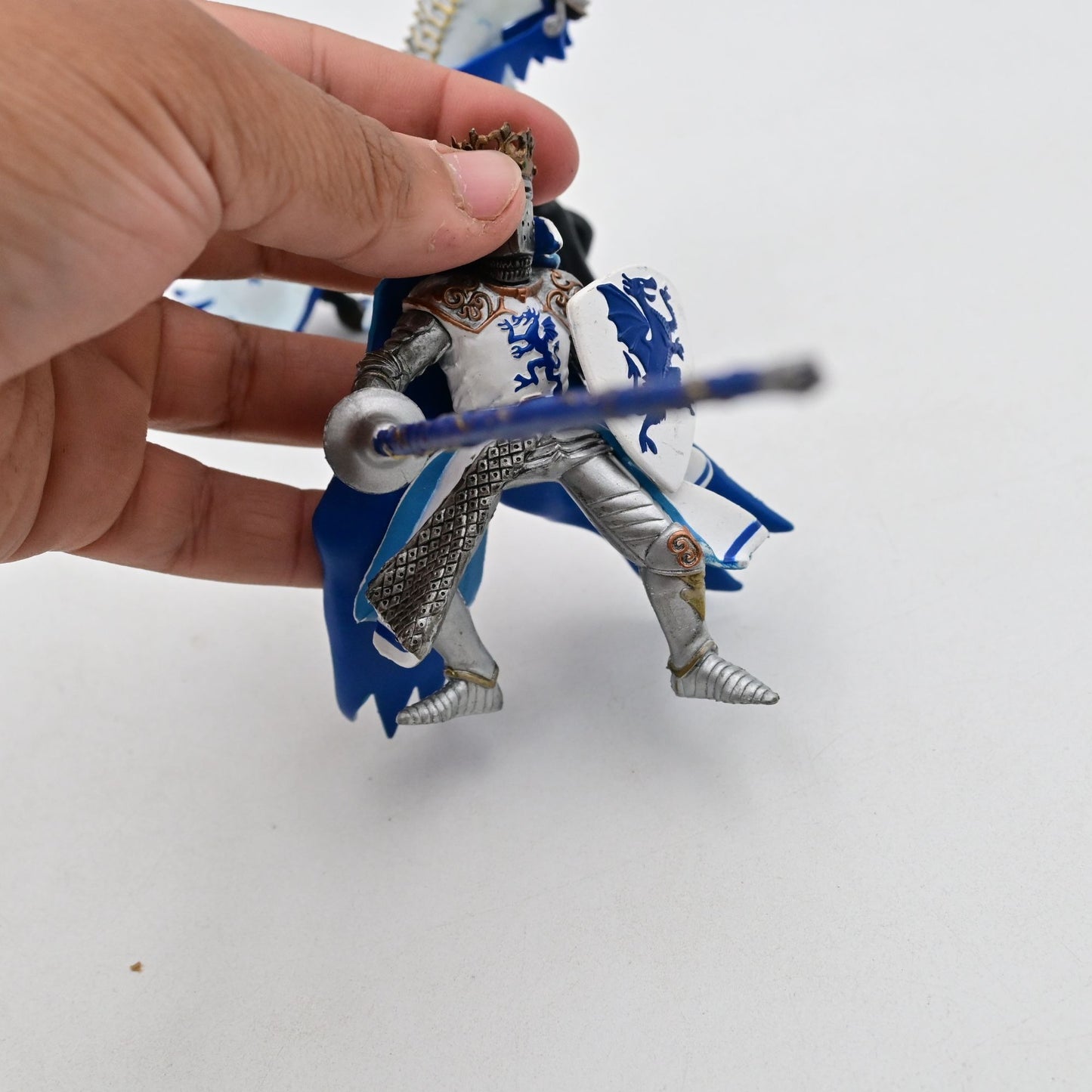Papo Medival Blue Dragon King Action Figure