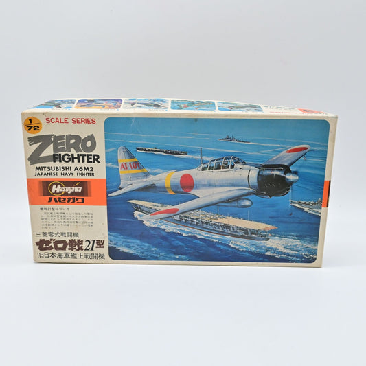 Vintage Hasegawa Mitsubishi A6M2 Zero Fighter Type 21 Model Kit New Open Box