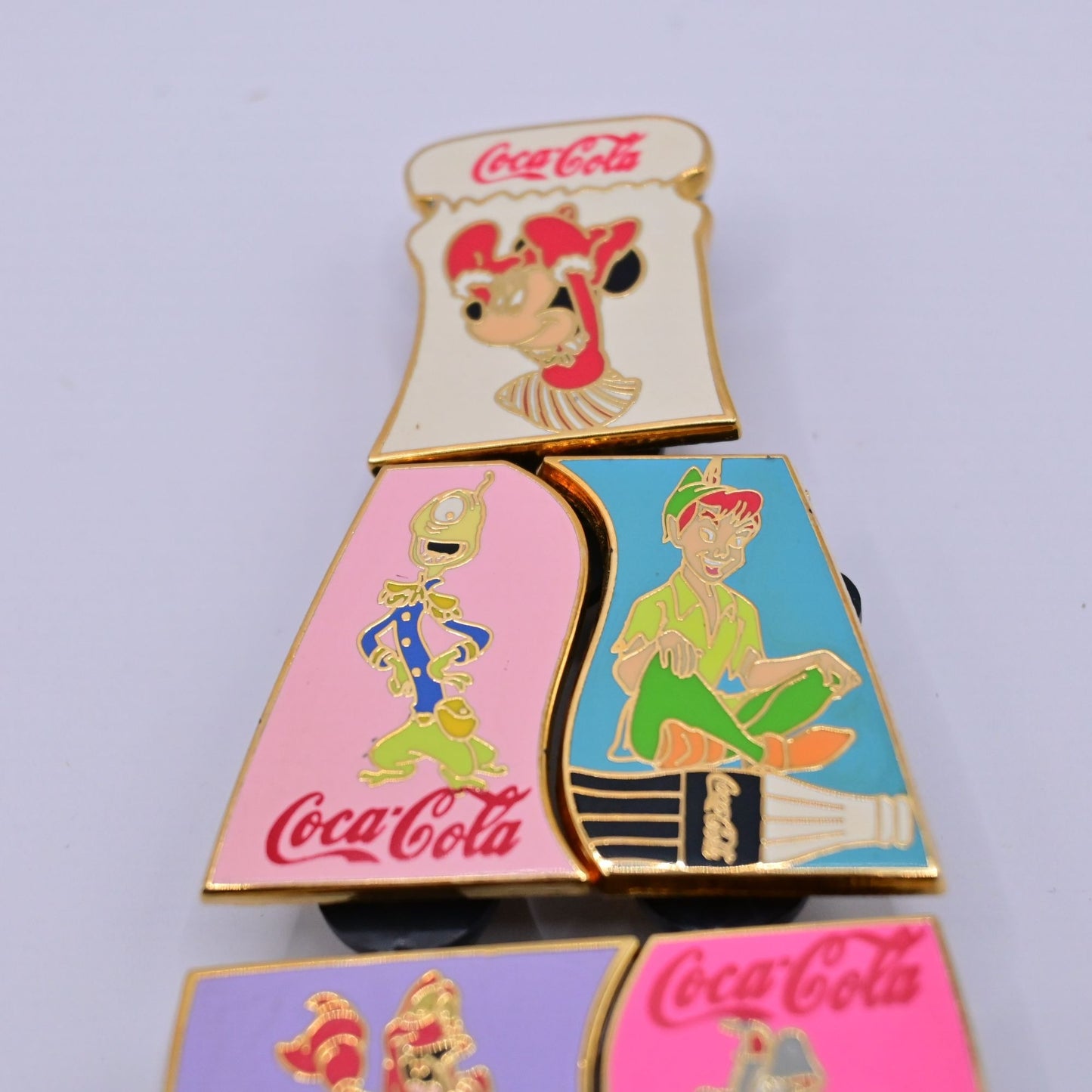 Disney Coke Coca Cola Bottle Puzzle Le 100 Fantasy 9 Pin Set