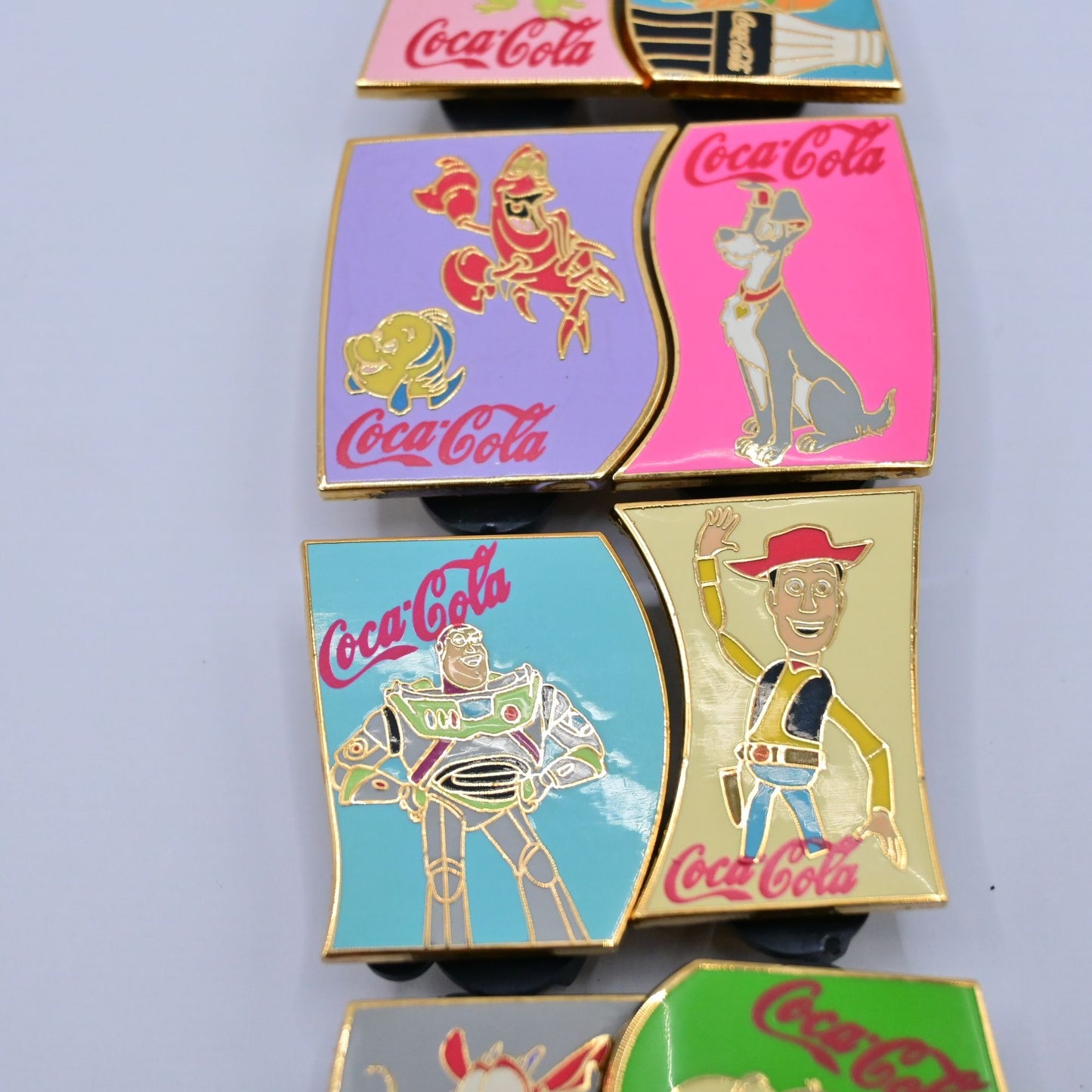 Disney Coke Coca Cola Bottle Puzzle Le 100 Fantasy 9 Pin Set