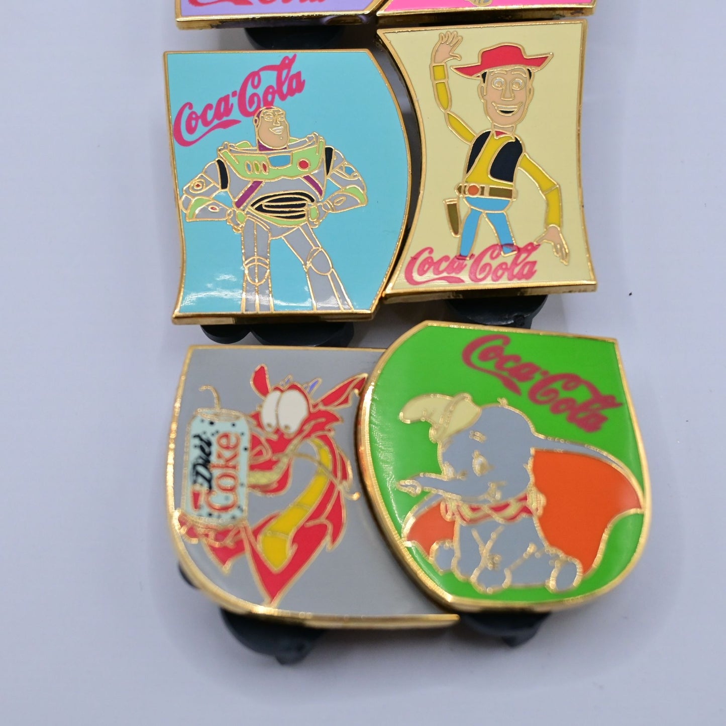 Disney Coke Coca Cola Bottle Puzzle Le 100 Fantasy 9 Pin Set