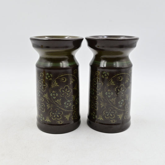 Franciscan Madeira Stoneware Candle Holder Pair Of 2