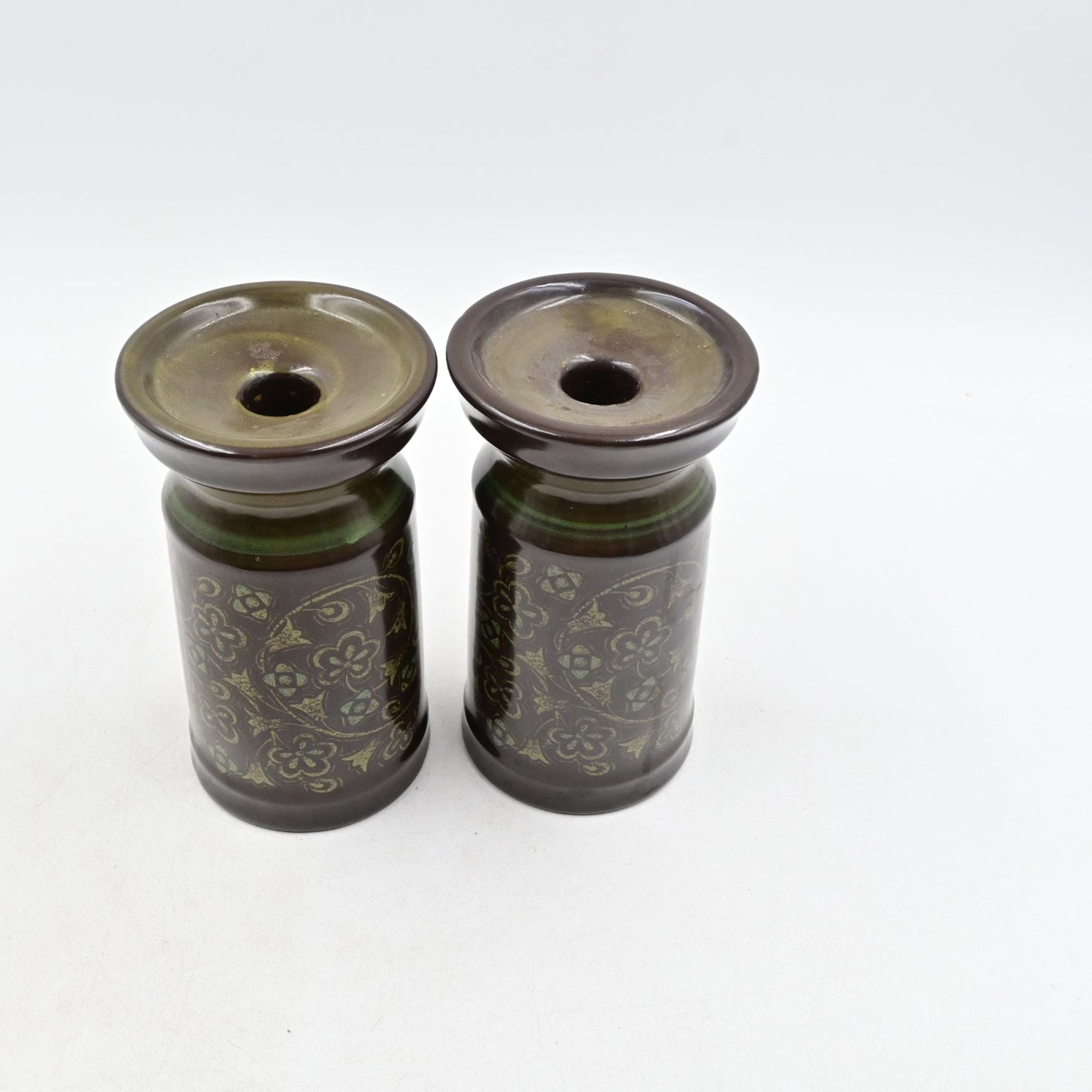 Franciscan Madeira Stoneware Candle Holder Pair Of 2