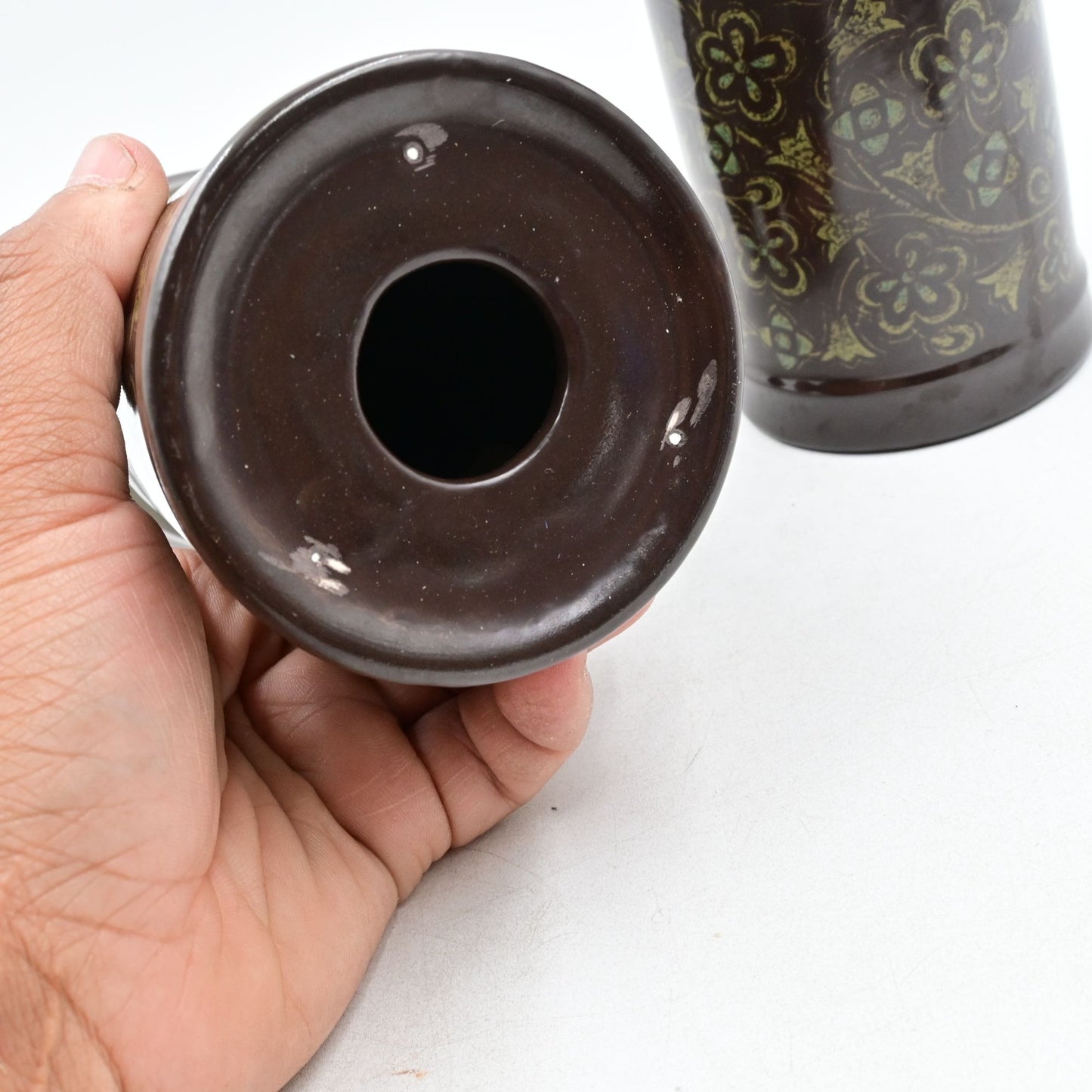 Franciscan Madeira Stoneware Candle Holder Pair Of 2