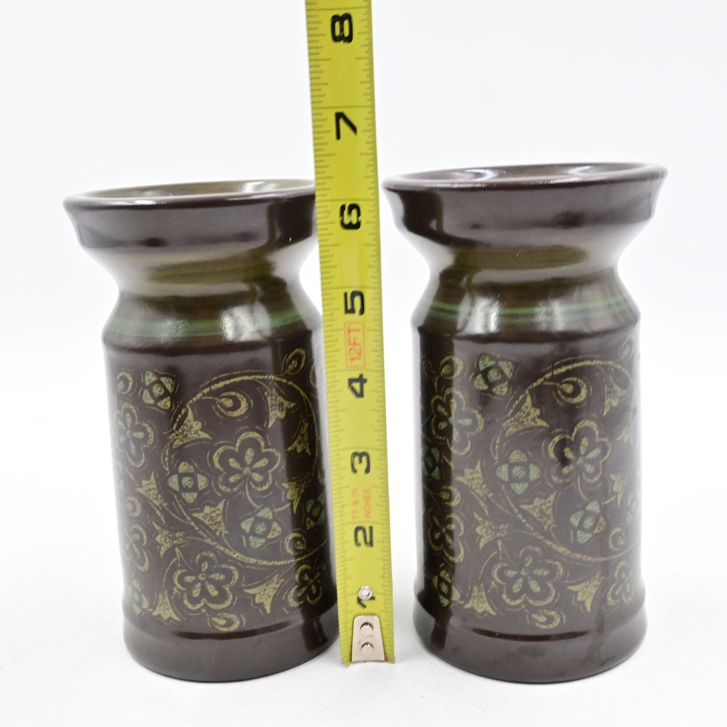 Franciscan Madeira Stoneware Candle Holder Pair Of 2