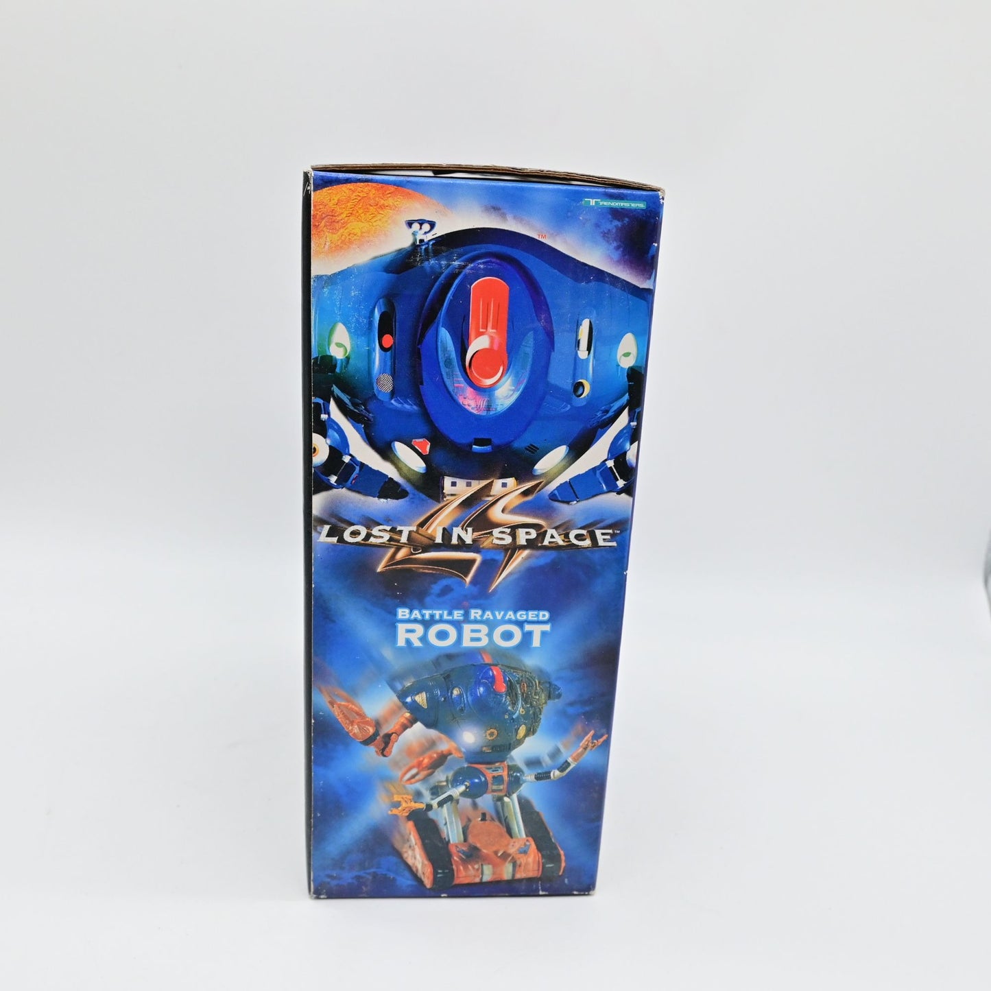 Vintage Lost In Space Battle Ravaged Robot Action Figure With Box