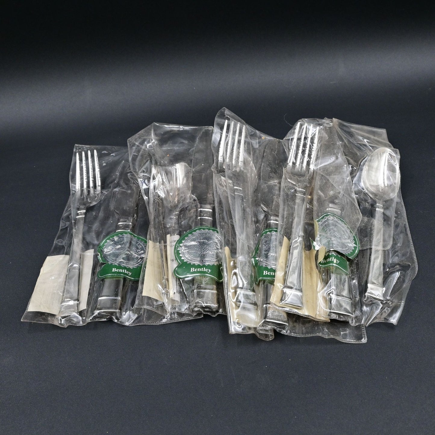 Heritage Mint Ltd. Bentley 18/10 Glossy Stainless Flatware Teaspoons Set Of 4