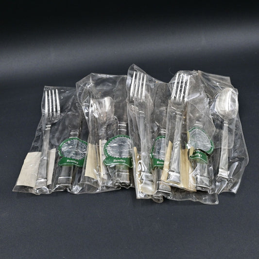 Heritage Mint Ltd. Bentley 18/10 Glossy Stainless Flatware Teaspoons Set Of 4