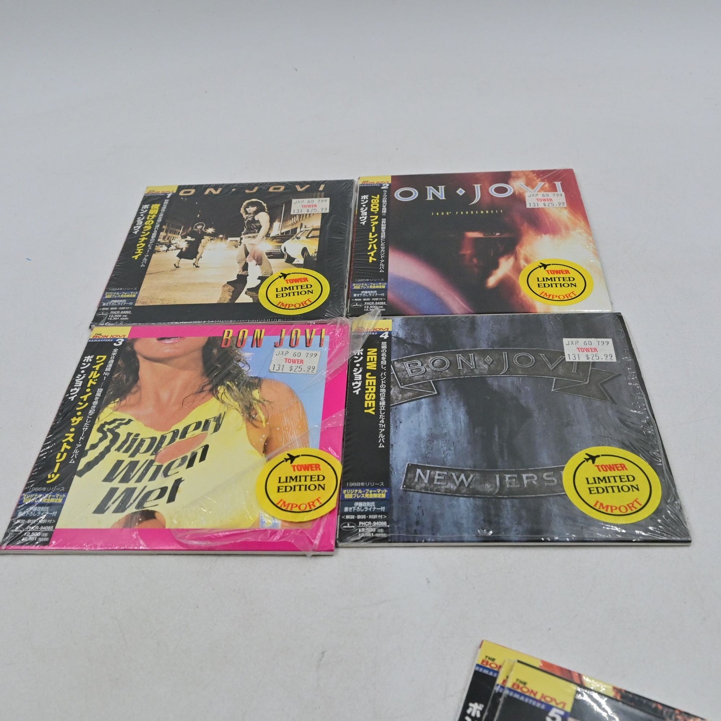 The Bon Jovi Remasters Japan Import Mini LP Cd Complete Set Of 7