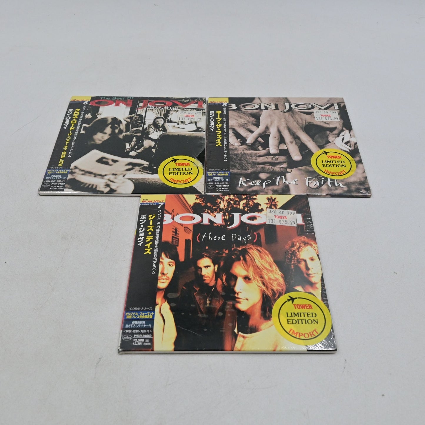 The Bon Jovi Remasters Japan Import Mini LP Cd Complete Set Of 7