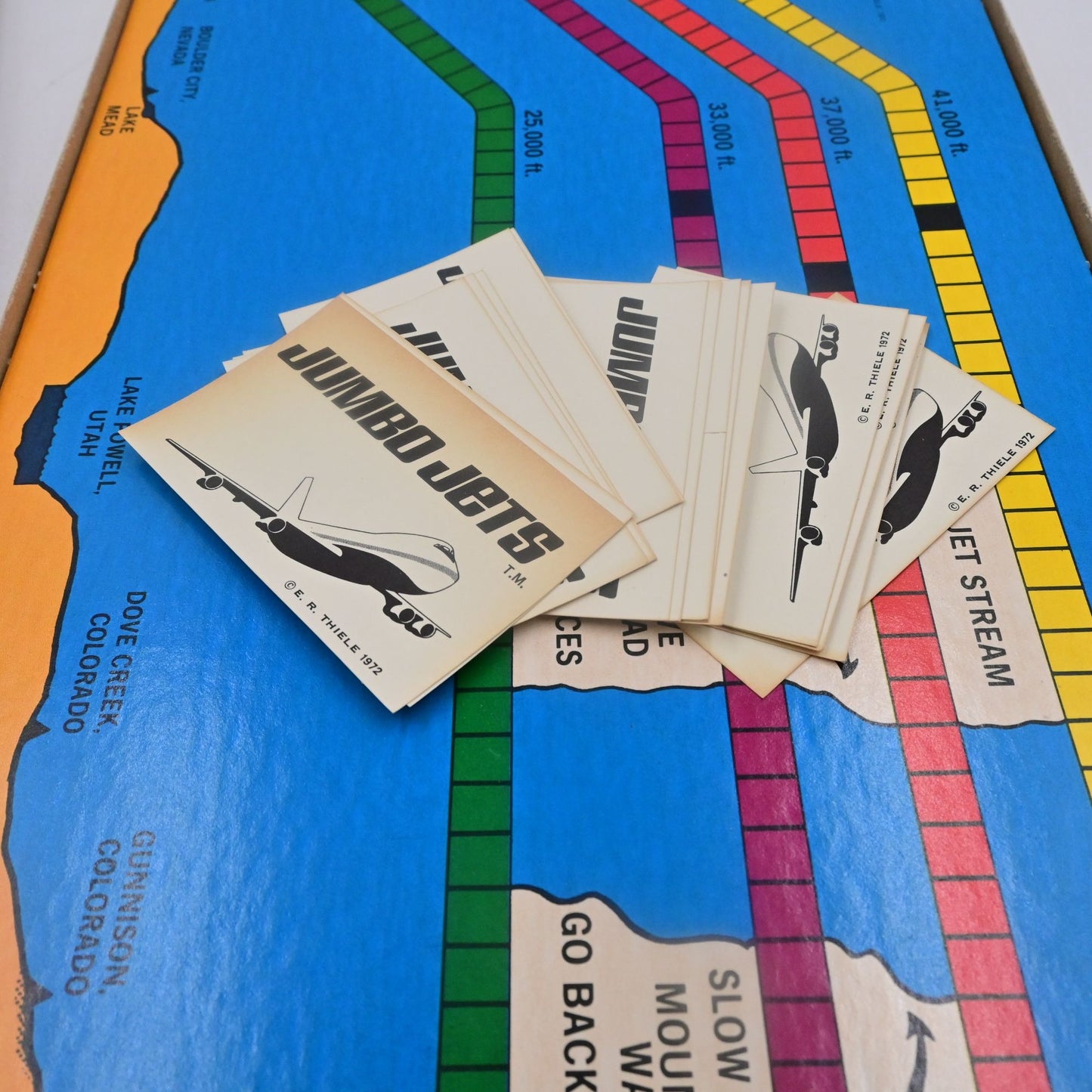 E.R. Thiele Luxury Liner American Airlines AA Navigation Board Game 1971