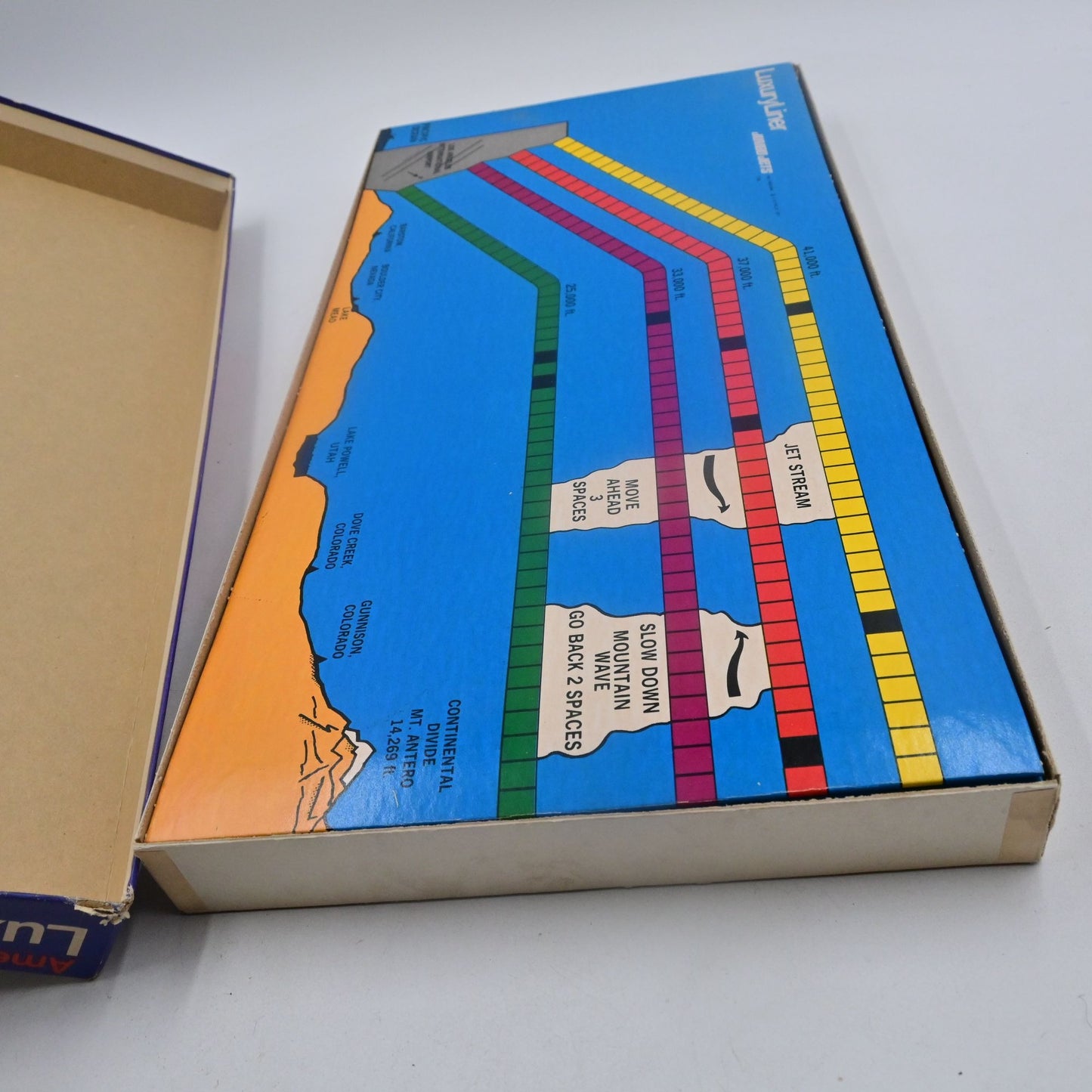 E.R. Thiele Luxury Liner American Airlines AA Navigation Board Game 1971