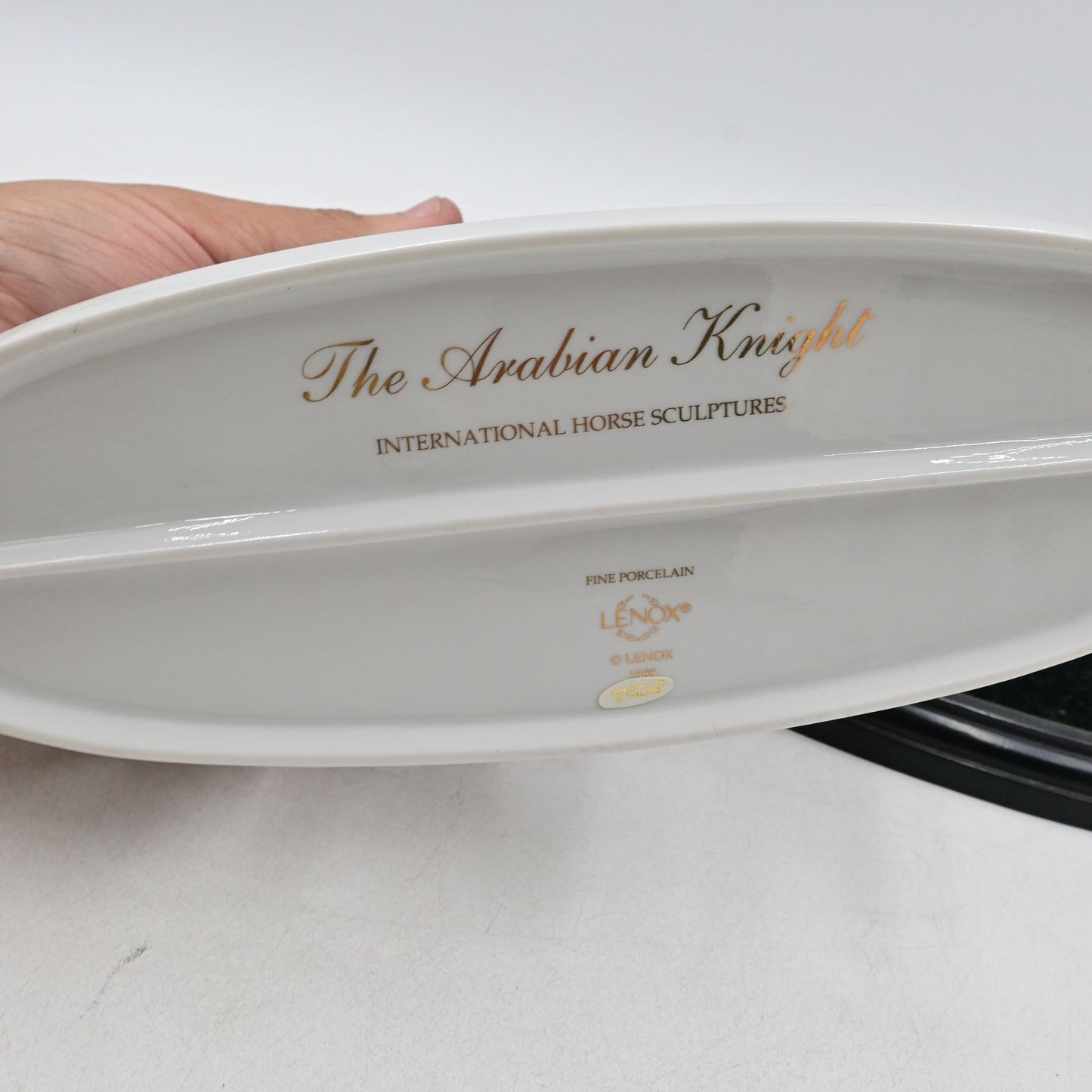 Lenox The Arabian Knight International Horse Sculpture Vintage 1988 - Damaged