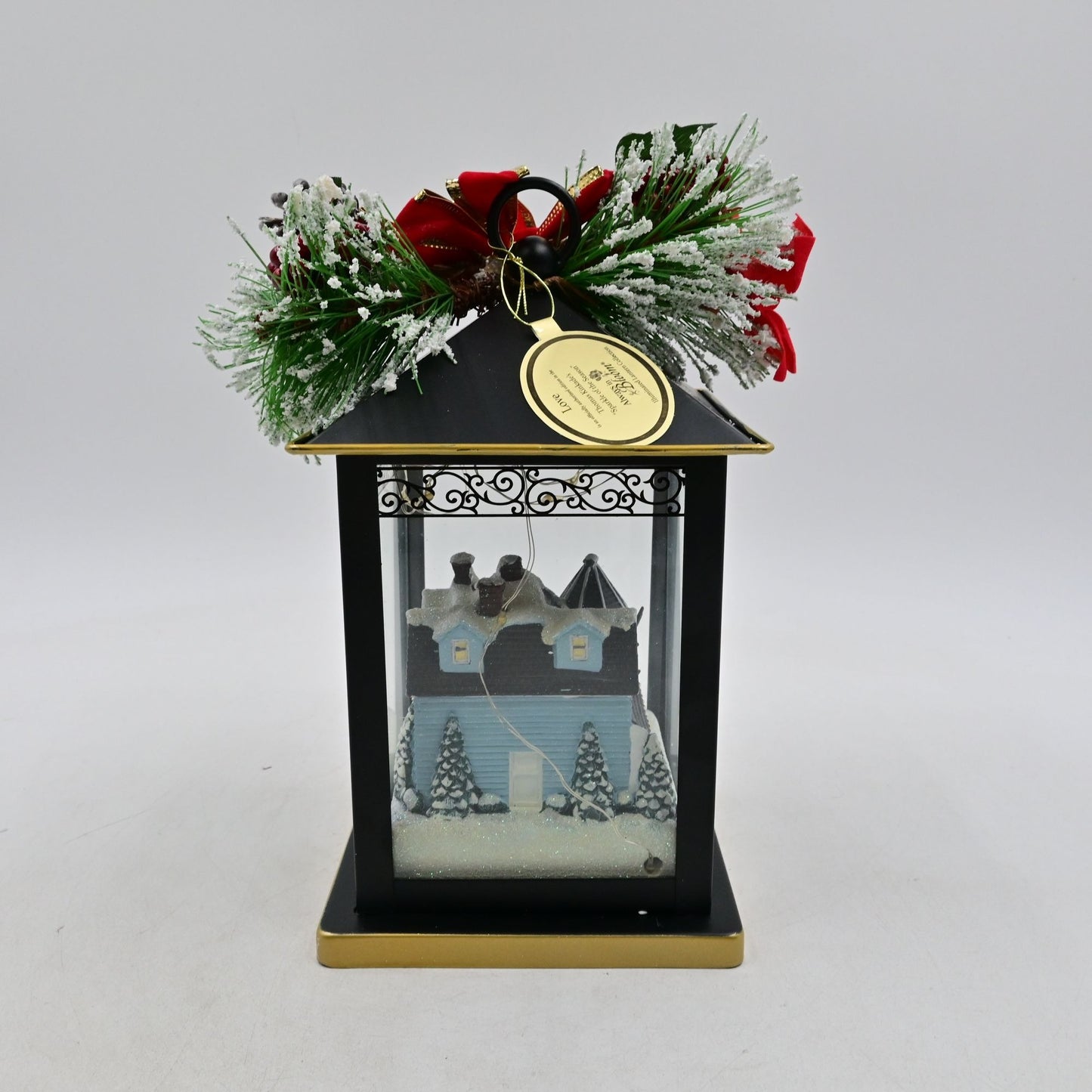 Thomas Kinkade Christmas Lantern Love Bradford Exchange Sparkle Of The Season
