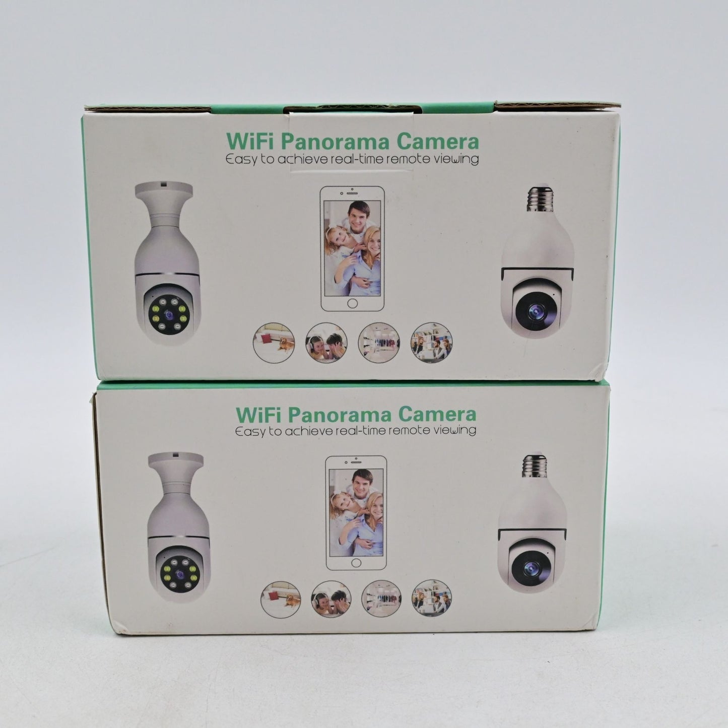 Wifi Panorama Camera Lightbulb Home Security Bundle Of 2
