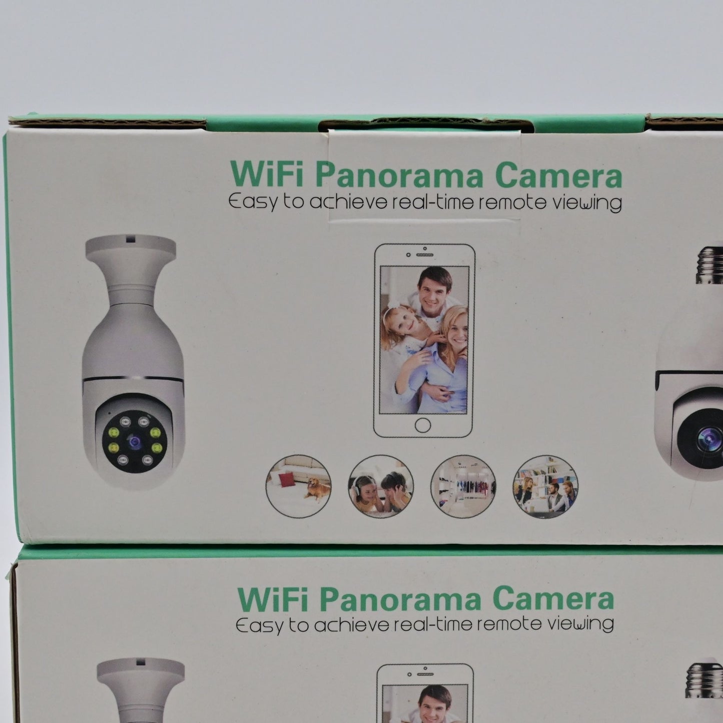 Wifi Panorama Camera Lightbulb Home Security Bundle Of 2