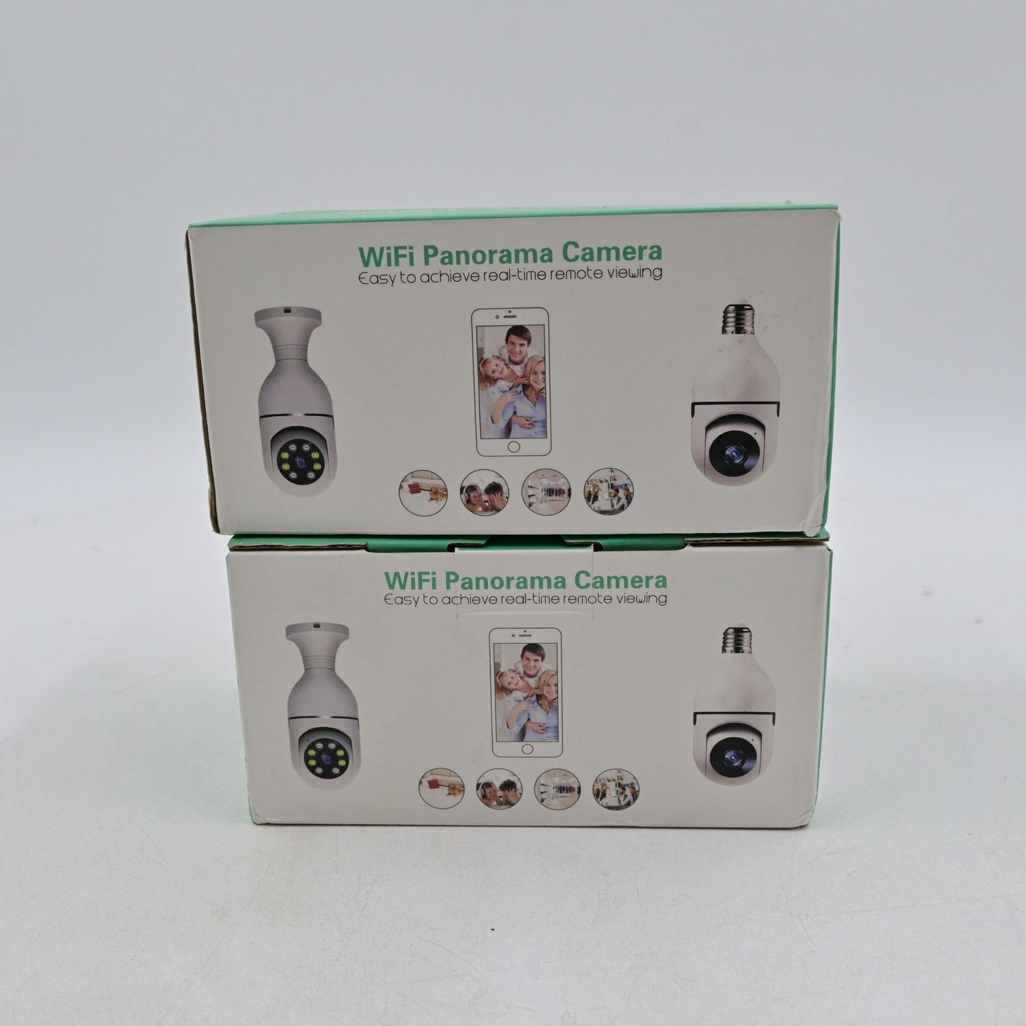 Wifi Panorama Camera Lightbulb Home Security Bundle Of 2