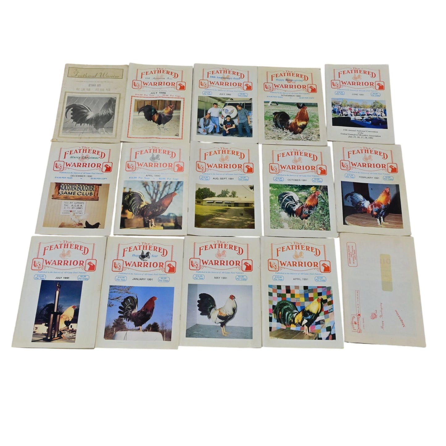 The Feathered Warrior Fowl Magazine Vintage Lot Of 15