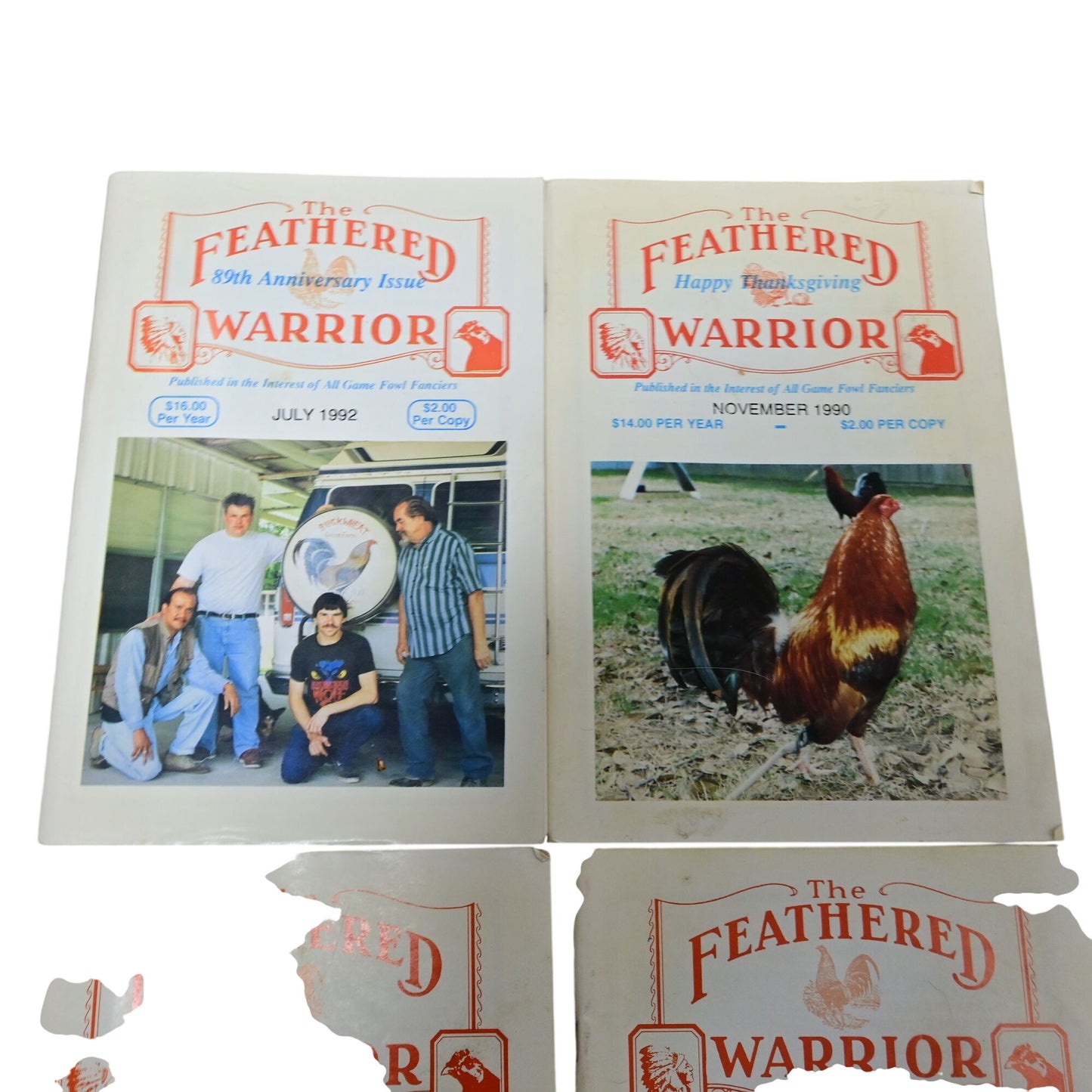 The Feathered Warrior Fowl Magazine Vintage Lot Of 15
