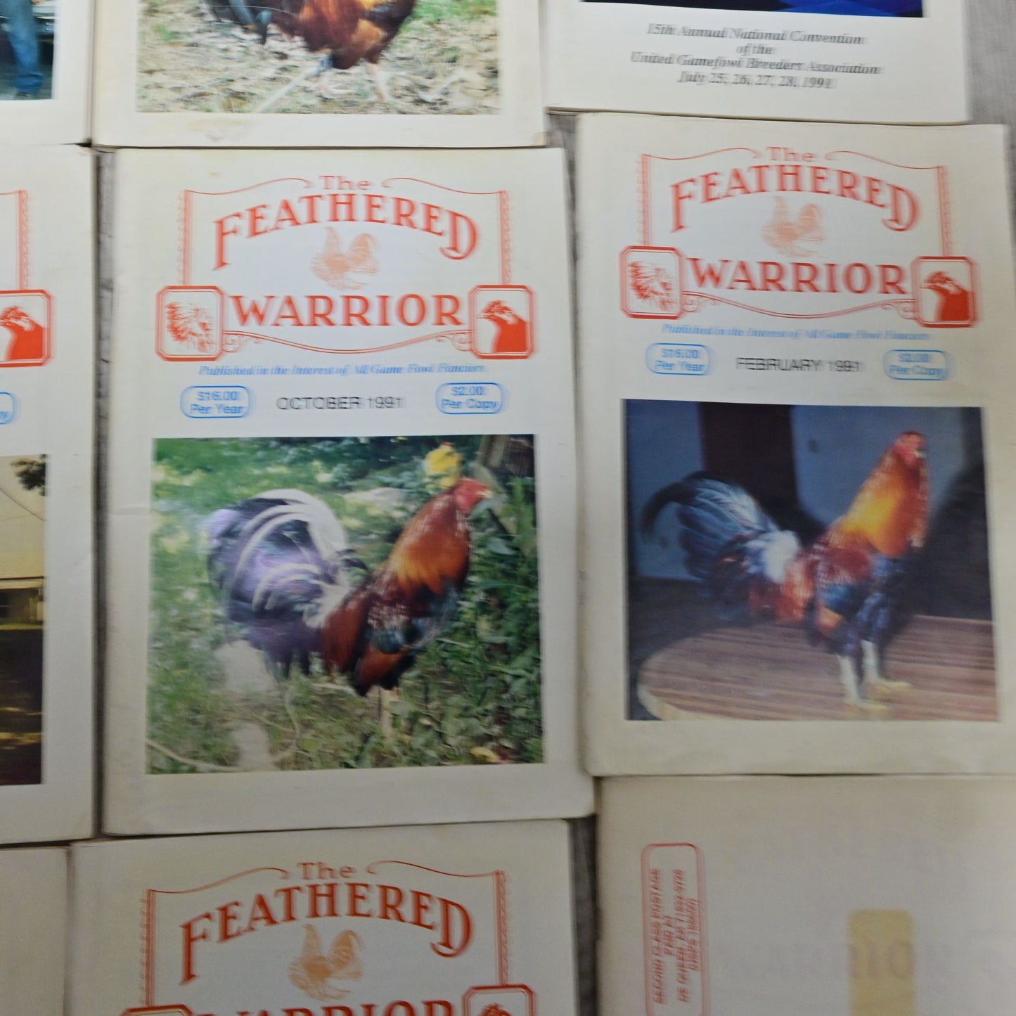 The Feathered Warrior Fowl Magazine Vintage Lot Of 15