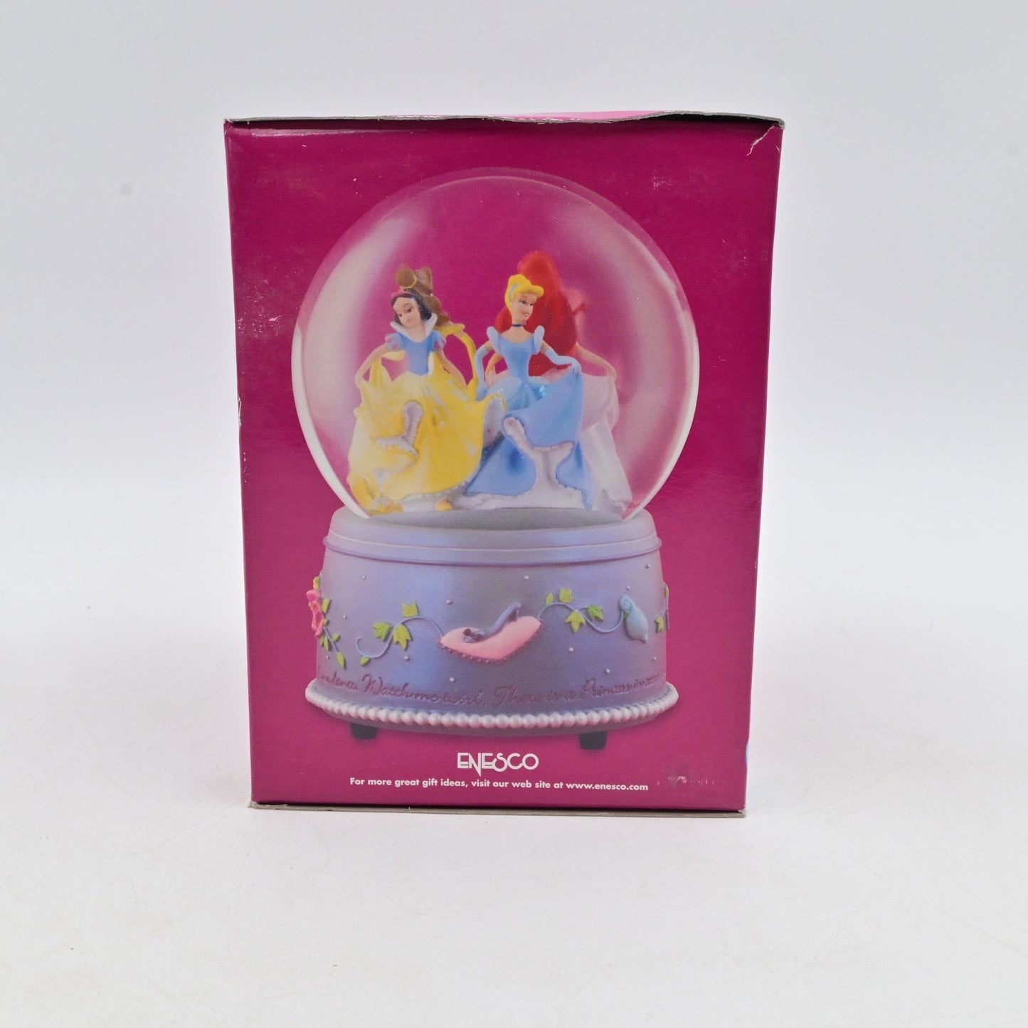 Disney Princess Musical Waterball With Ariel Belle & Cinderella By Enesco
