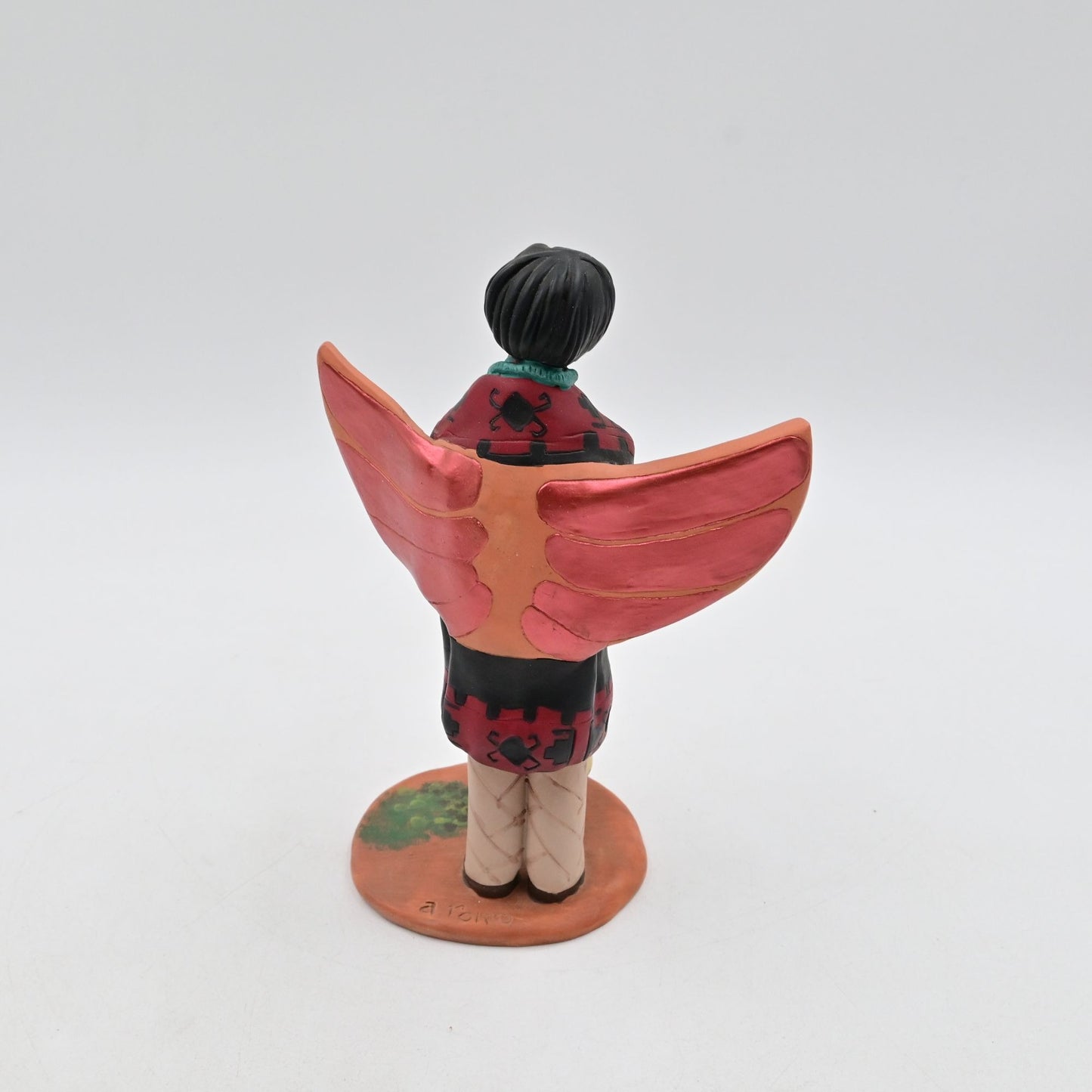 April Romo De Vivar Folk Art Native American Angel Southwest 7" - Vintage