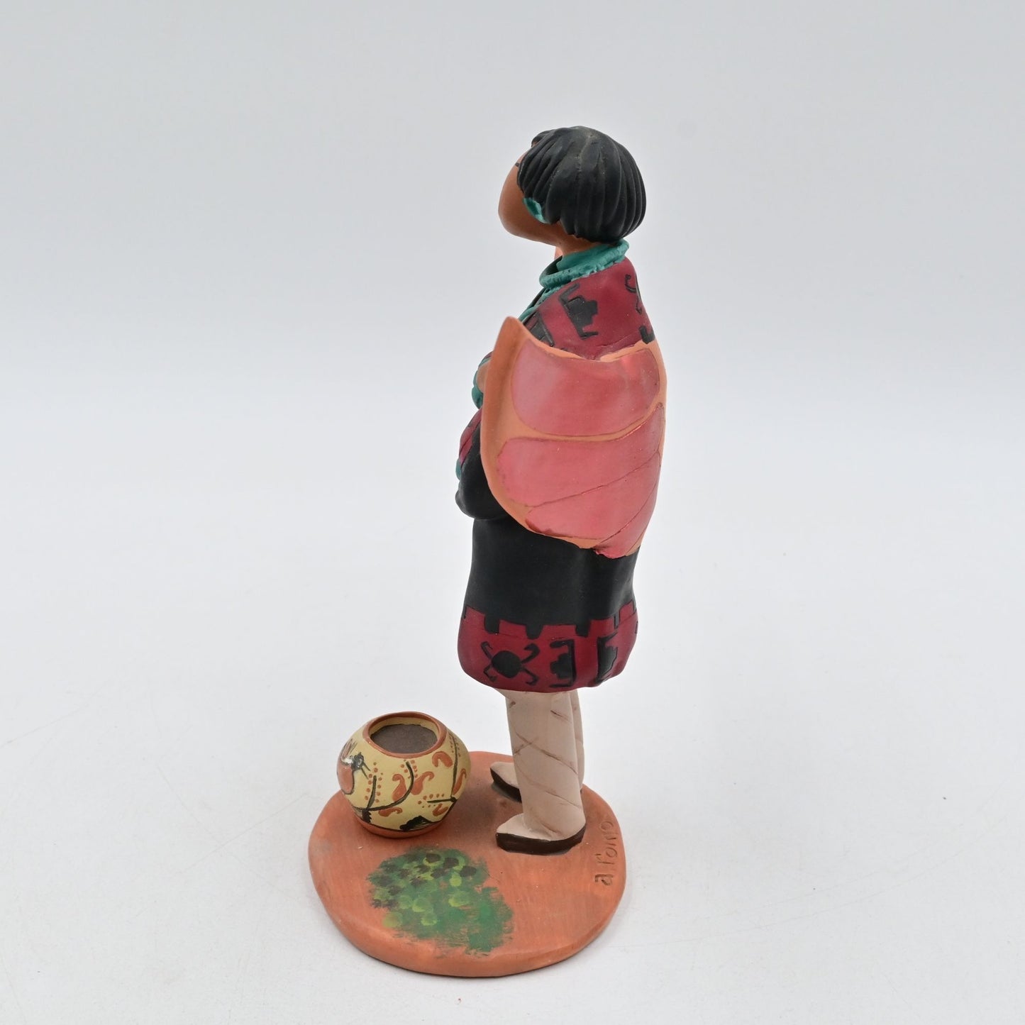 April Romo De Vivar Folk Art Native American Angel Southwest 7" - Vintage