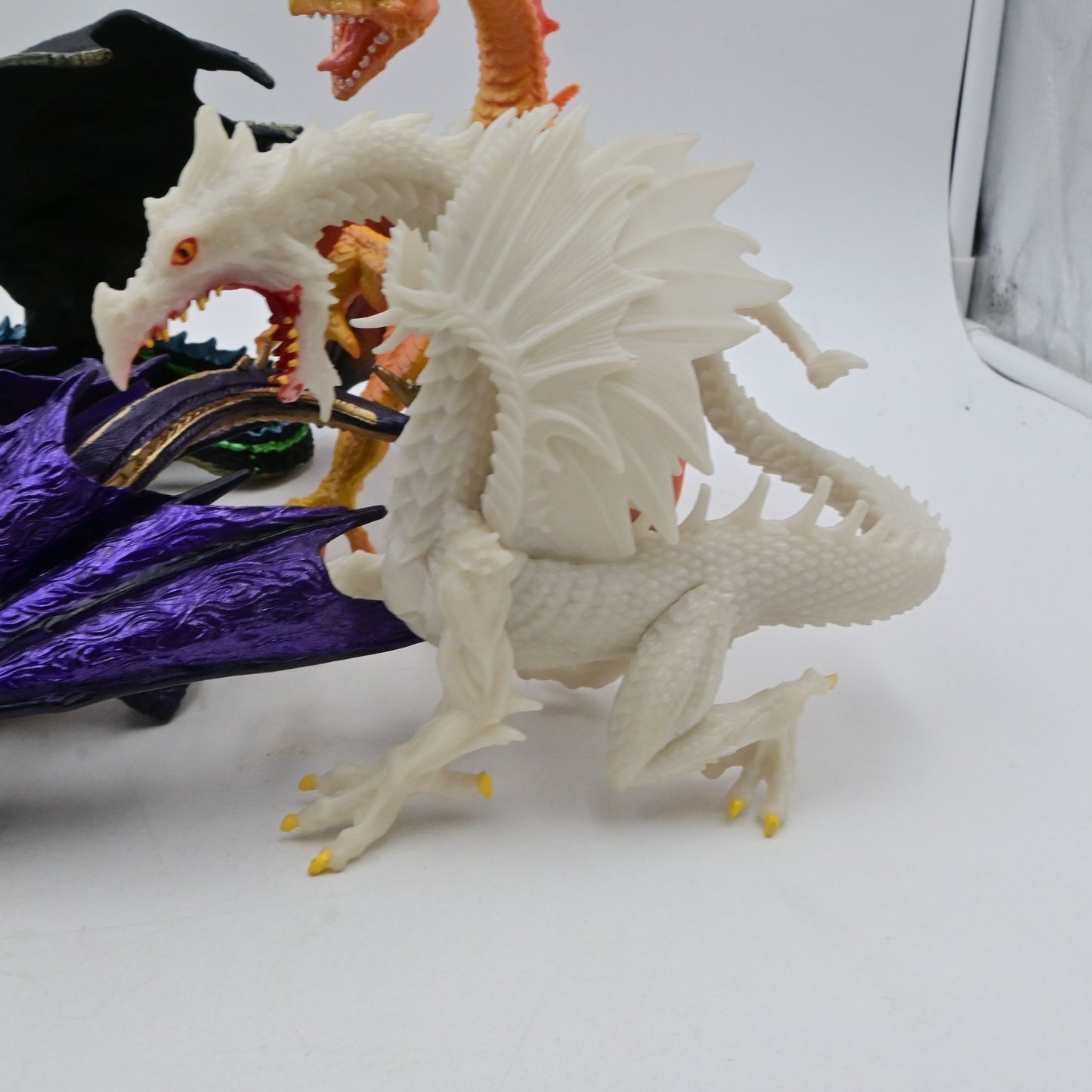 Multi-Colored Dragon Figurines Set Of 8