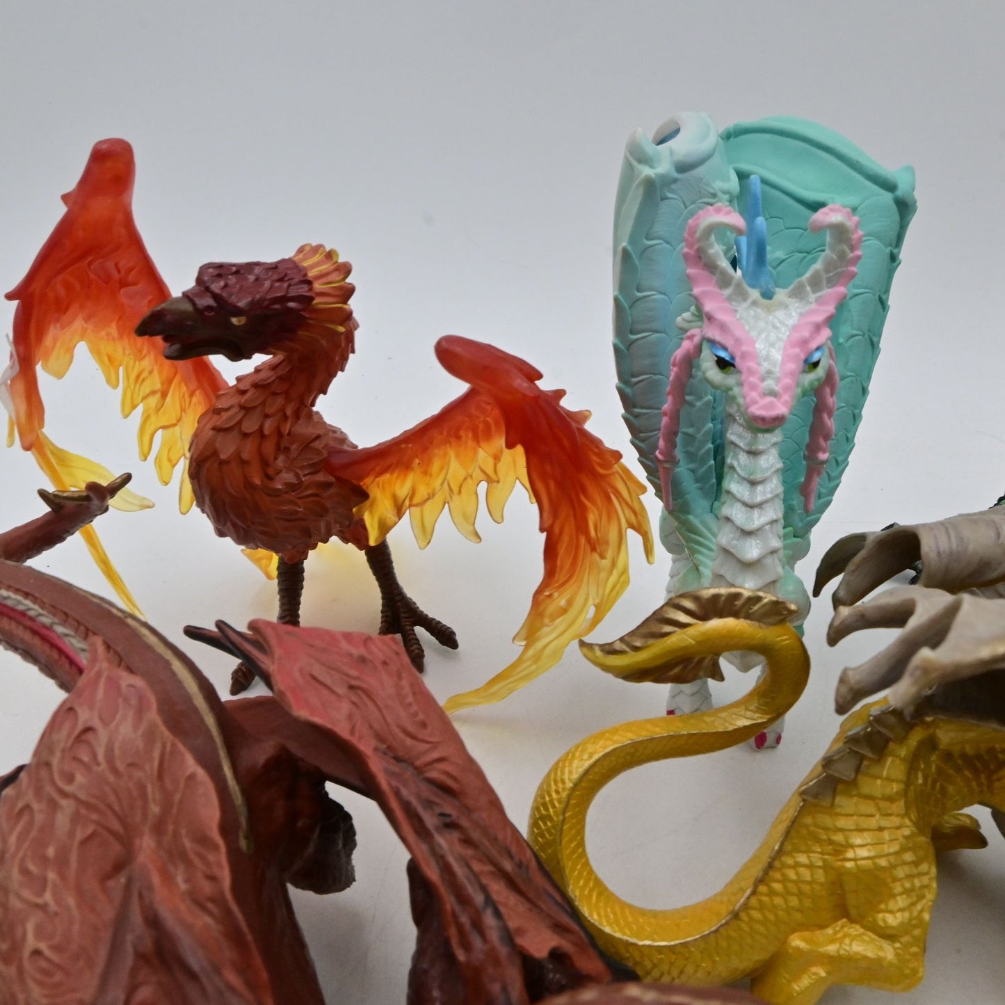Multi-Colored Dragon Figurines Set Of 8